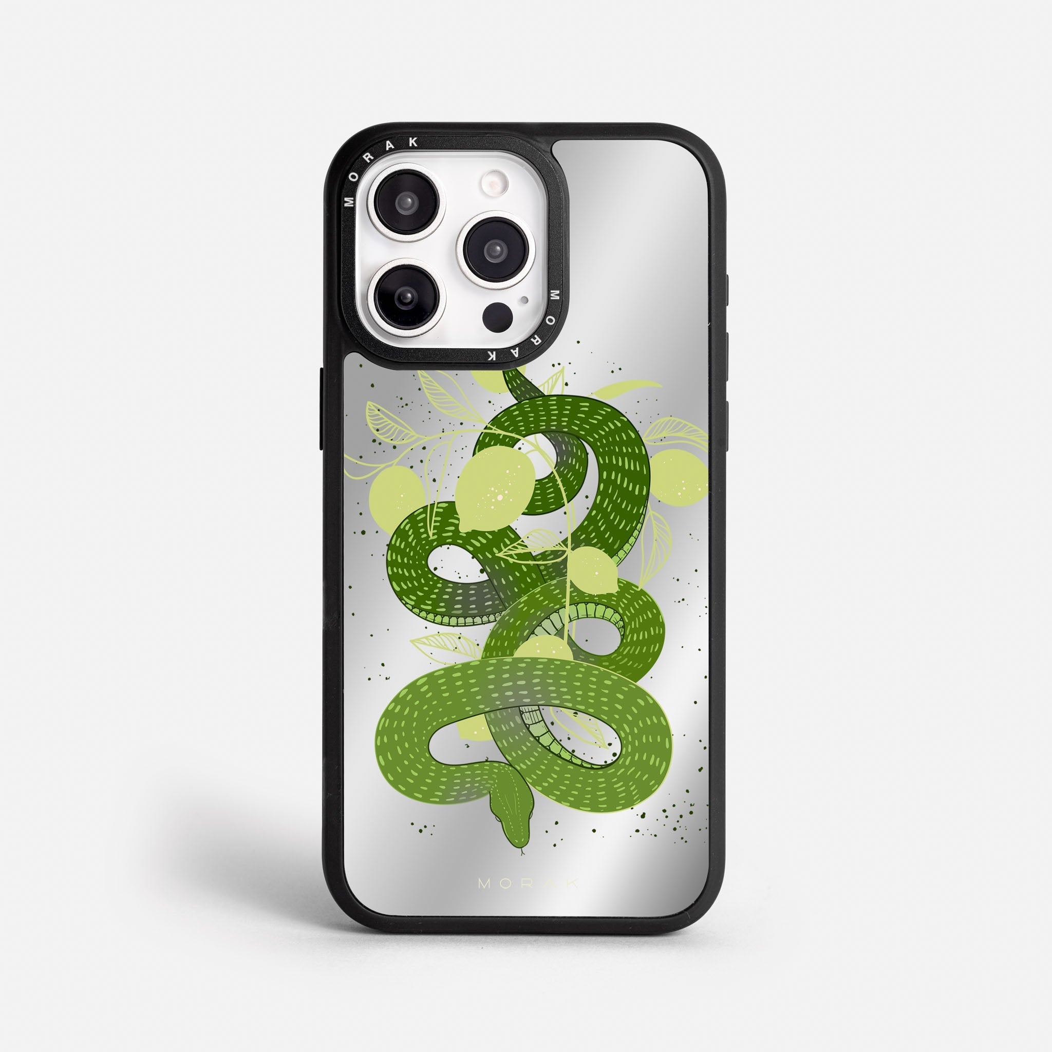 Case Green Snake - Espejo Premium – Protección antigolpe | Diseño colombiano | Morak