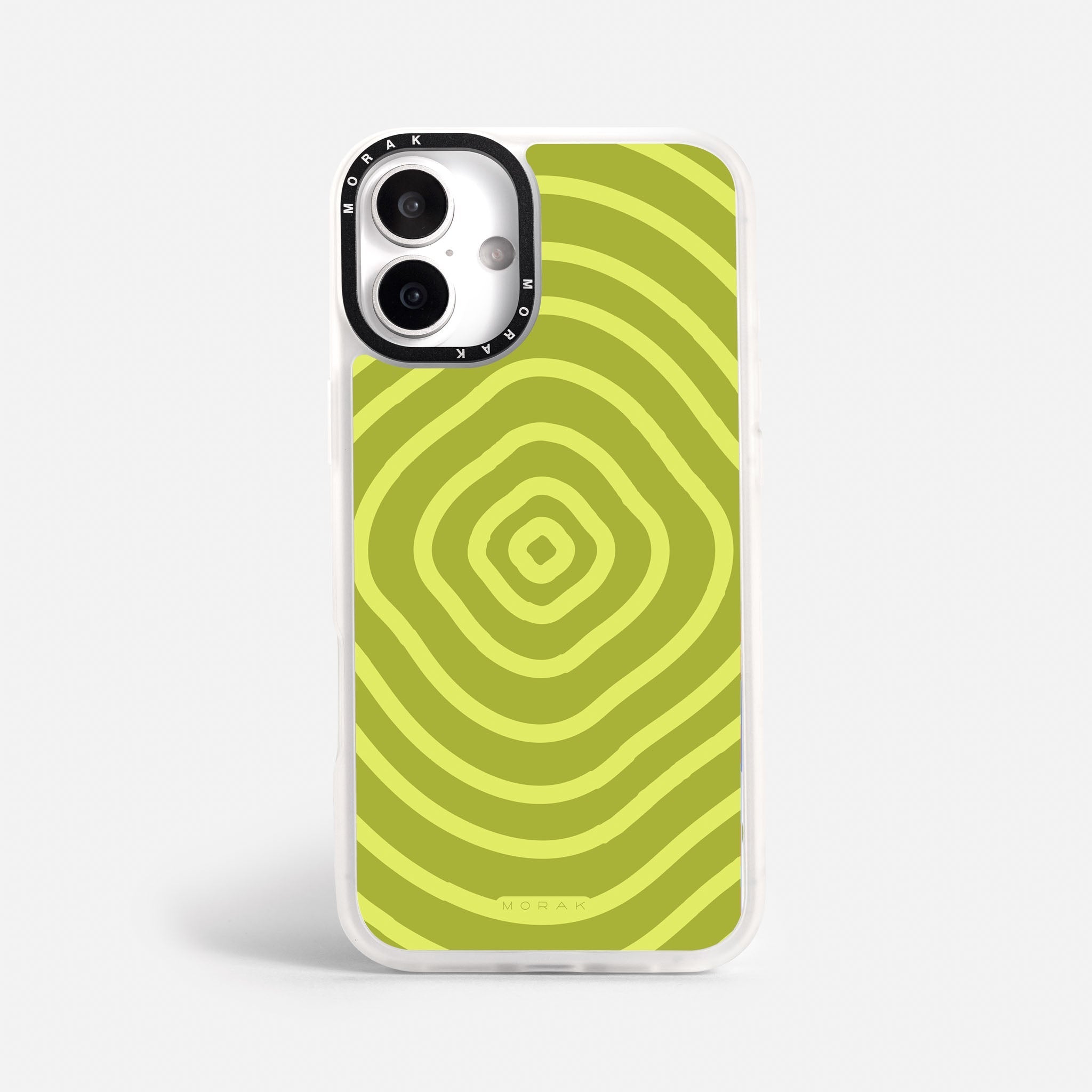 Case Green Wave - Blanco Premium – Protección antigolpe | Diseño colombiano | Morak