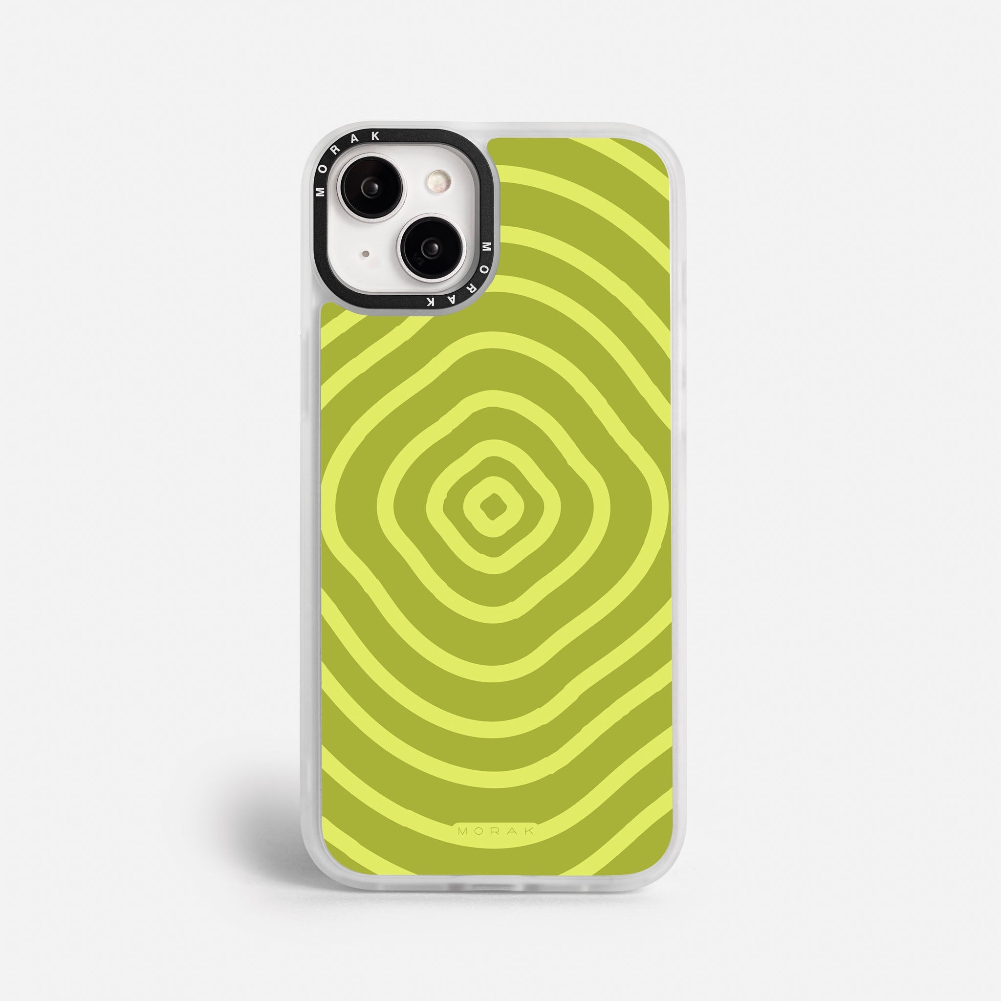 Case Green Wave - Blanco Premium – Protección antigolpe | Diseño colombiano | Morak