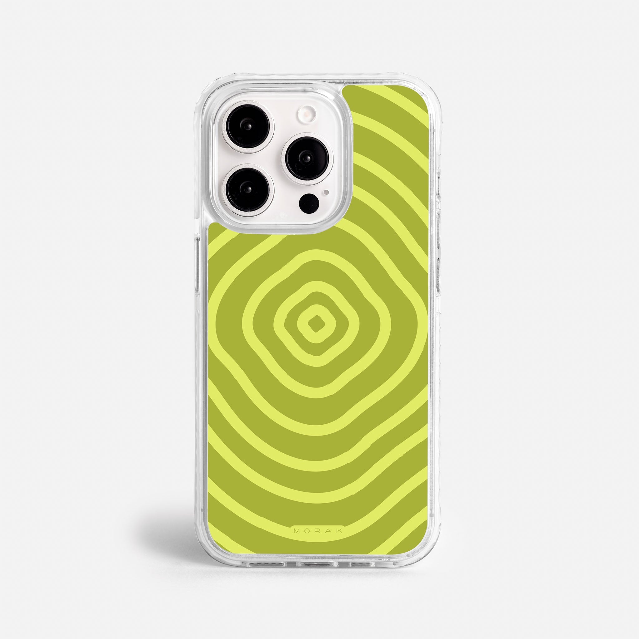 Case Green Wave - Blanco Premium – Protección antigolpe | Diseño colombiano | Morak