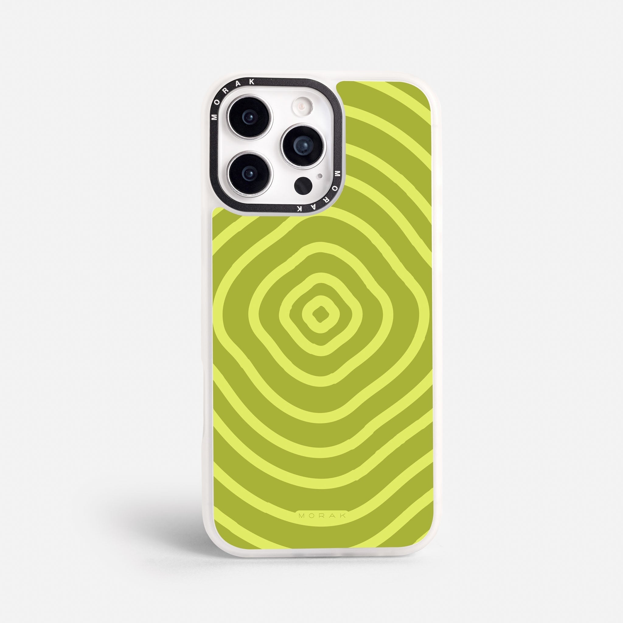 Case Green Wave - Blanco Premium – Protección antigolpe | Diseño colombiano | Morak