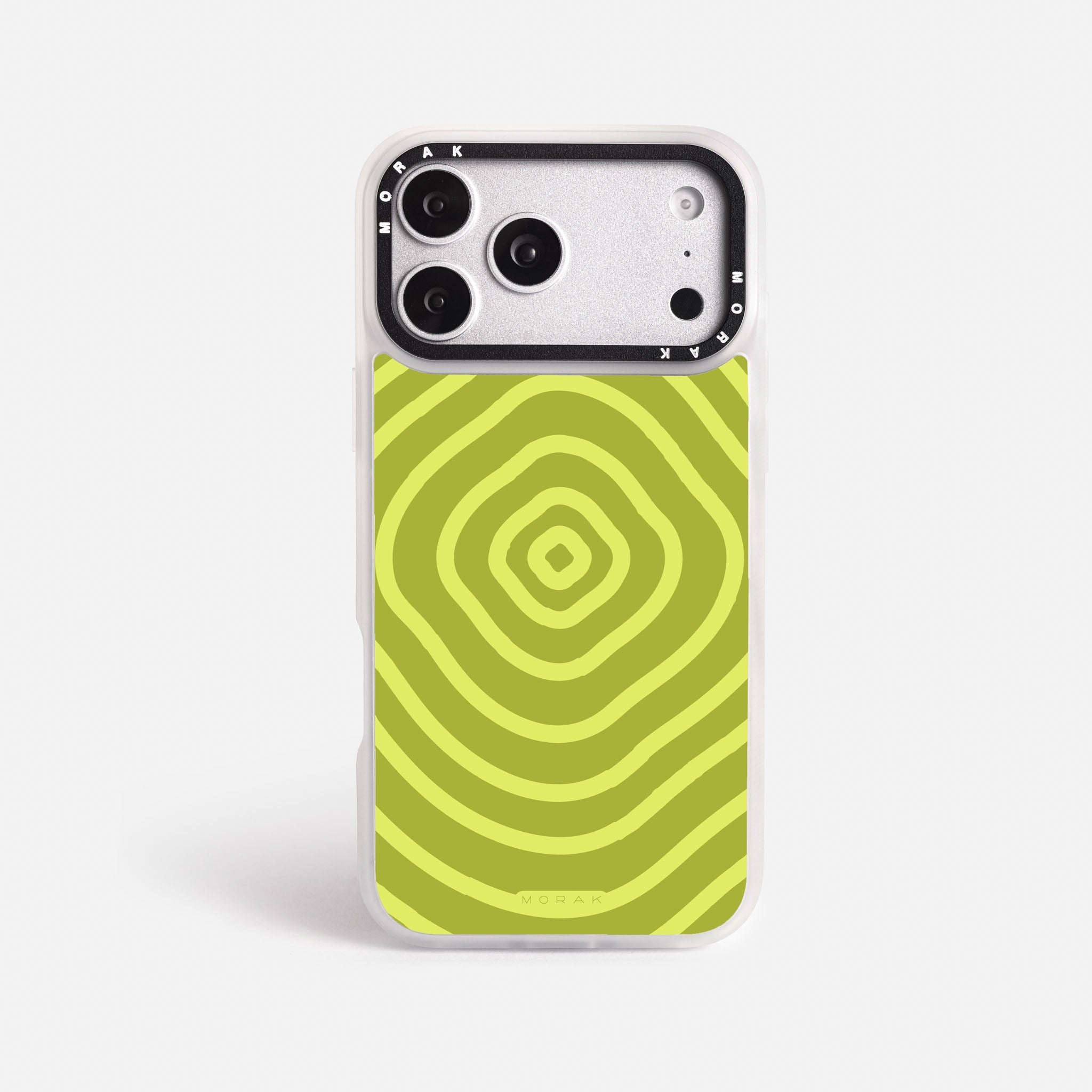 Case Green Wave - Blanco Premium – Protección antigolpe | Diseño colombiano | Morak