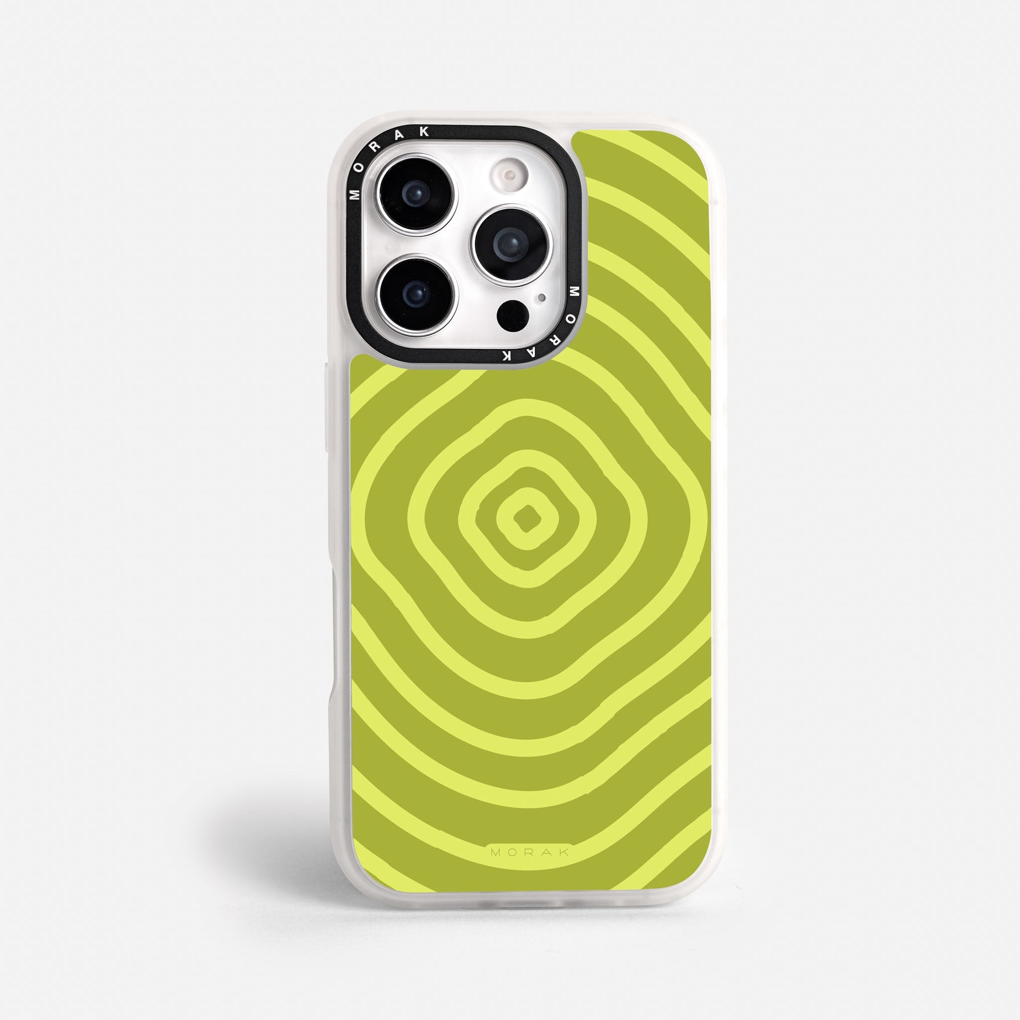 Case Green Wave - Blanco Premium – Protección antigolpe | Diseño colombiano | Morak