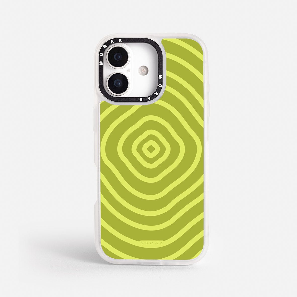 Case Green Wave - Blanco Premium – Protección antigolpe | Diseño colombiano | Morak