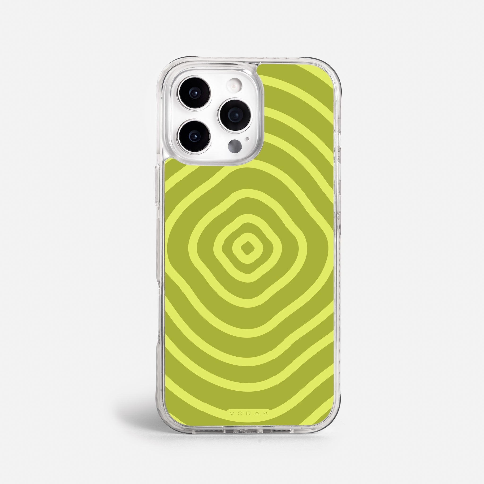 Case Green Wave - Blanco Premium – Protección antigolpe | Diseño colombiano | Morak