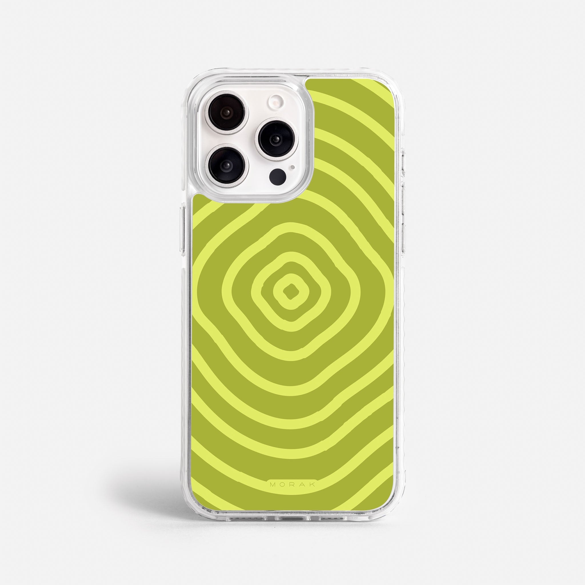 Case Green Wave - Blanco Premium – Protección antigolpe | Diseño colombiano | Morak
