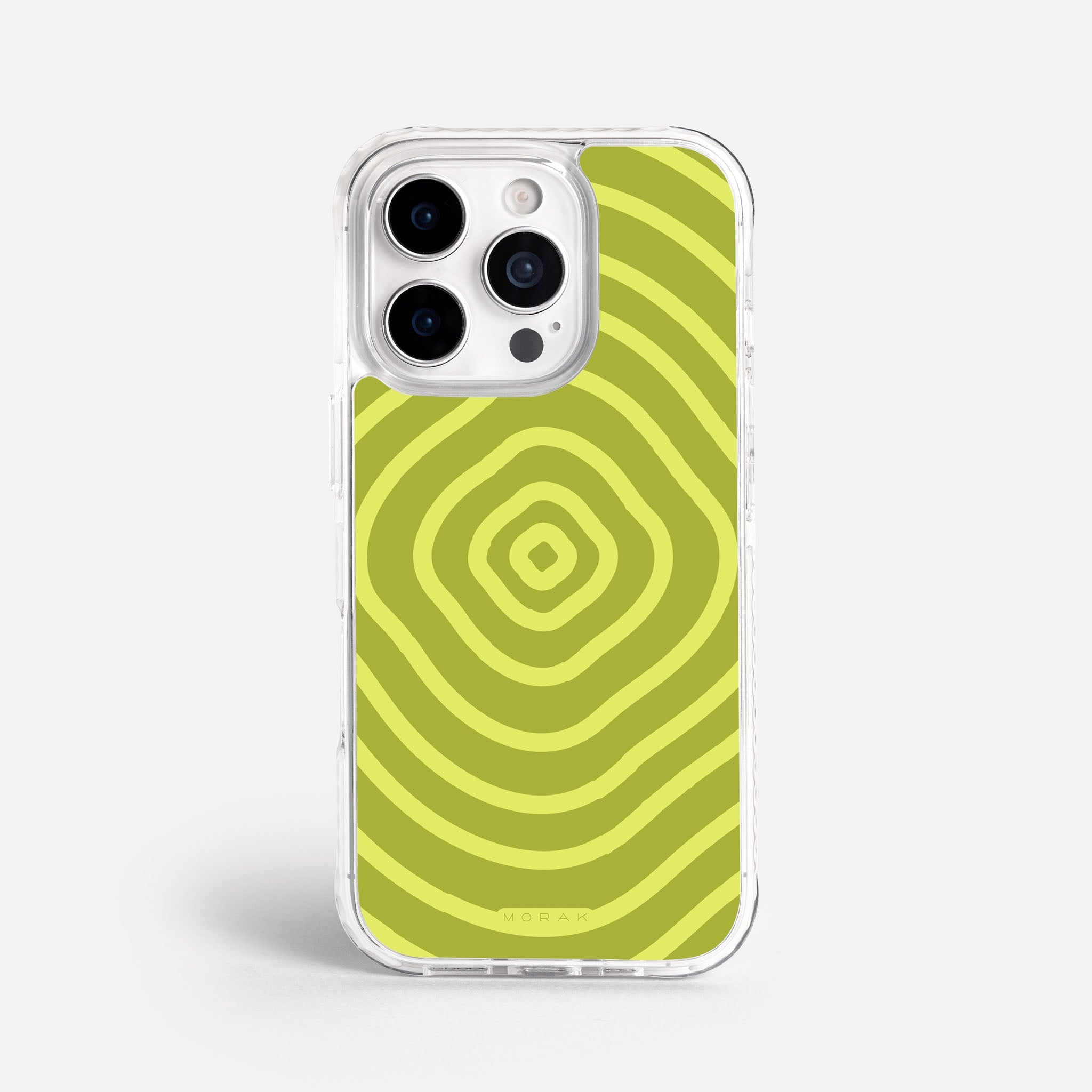 Case Green Wave - Blanco Premium – Protección antigolpe | Diseño colombiano | Morak