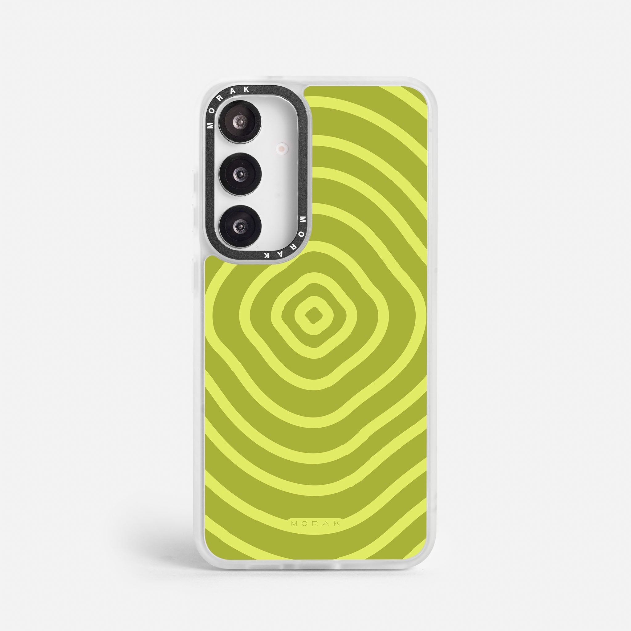 Case Green Wave - Blanco Premium – Protección antigolpe | Diseño colombiano | Morak
