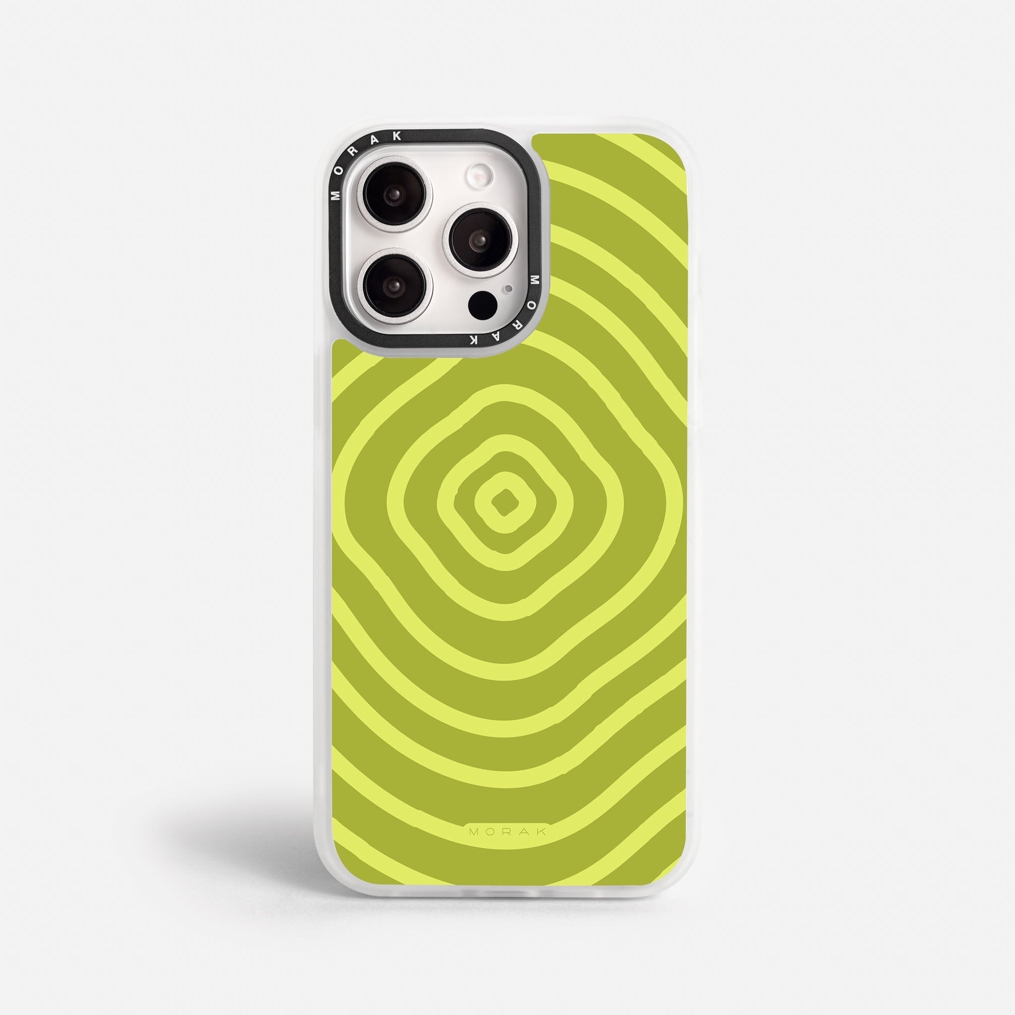 Case Green Wave - Blanco Premium – Protección antigolpe | Diseño colombiano | Morak