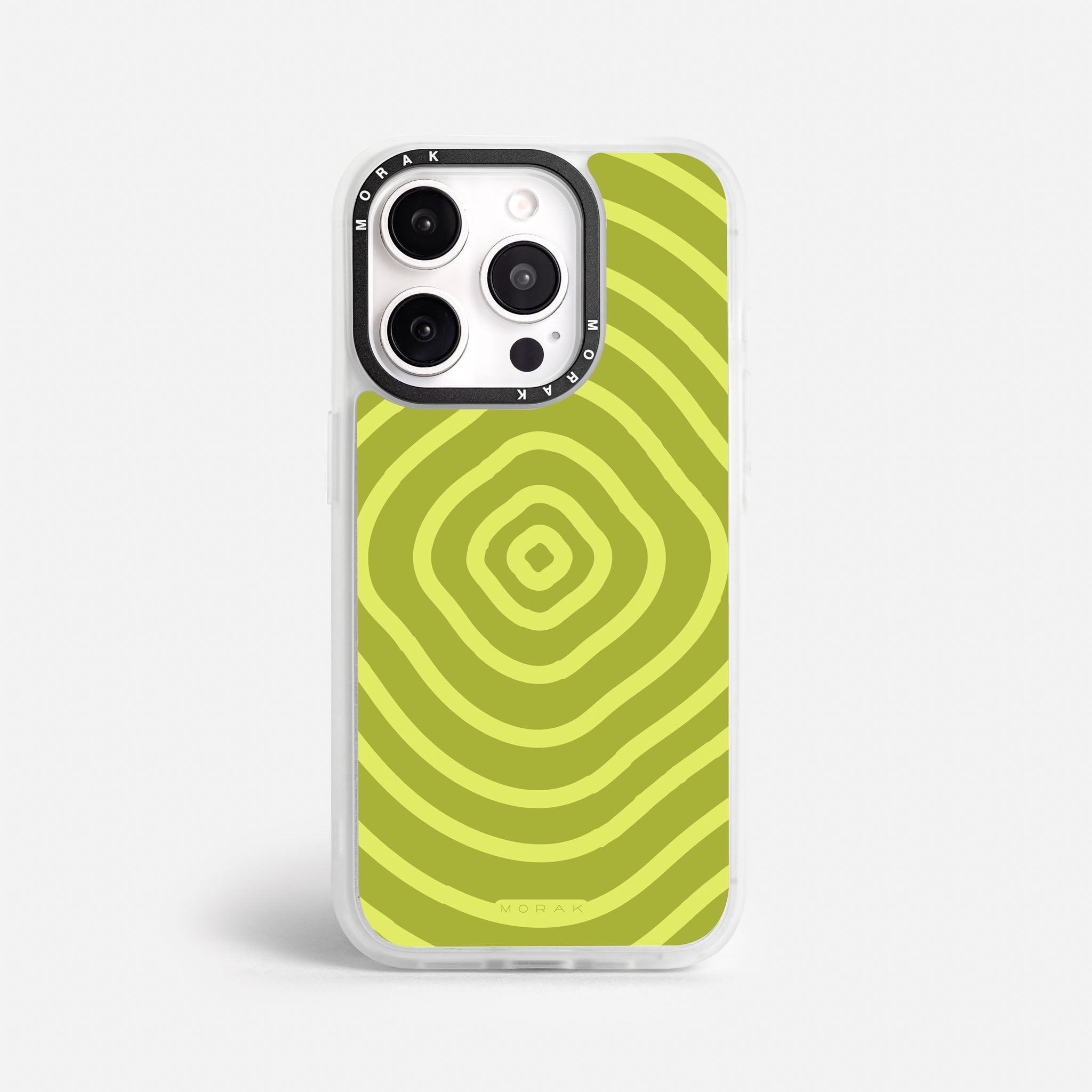 Case Green Wave - Blanco Premium – Protección antigolpe | Diseño colombiano | Morak