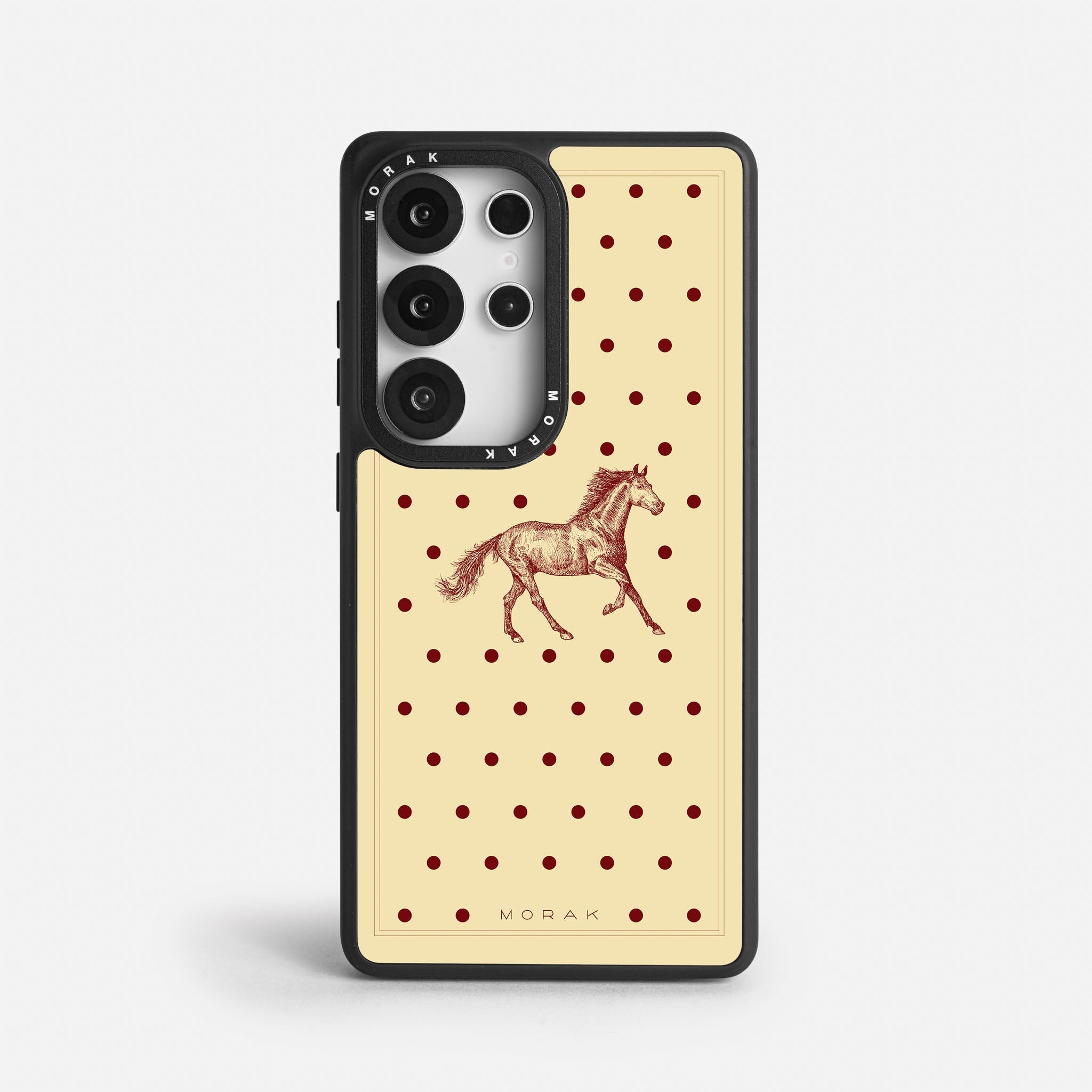Case Horse Dots - Blanco Premium – Protección antigolpe | Diseño colombiano | Morak