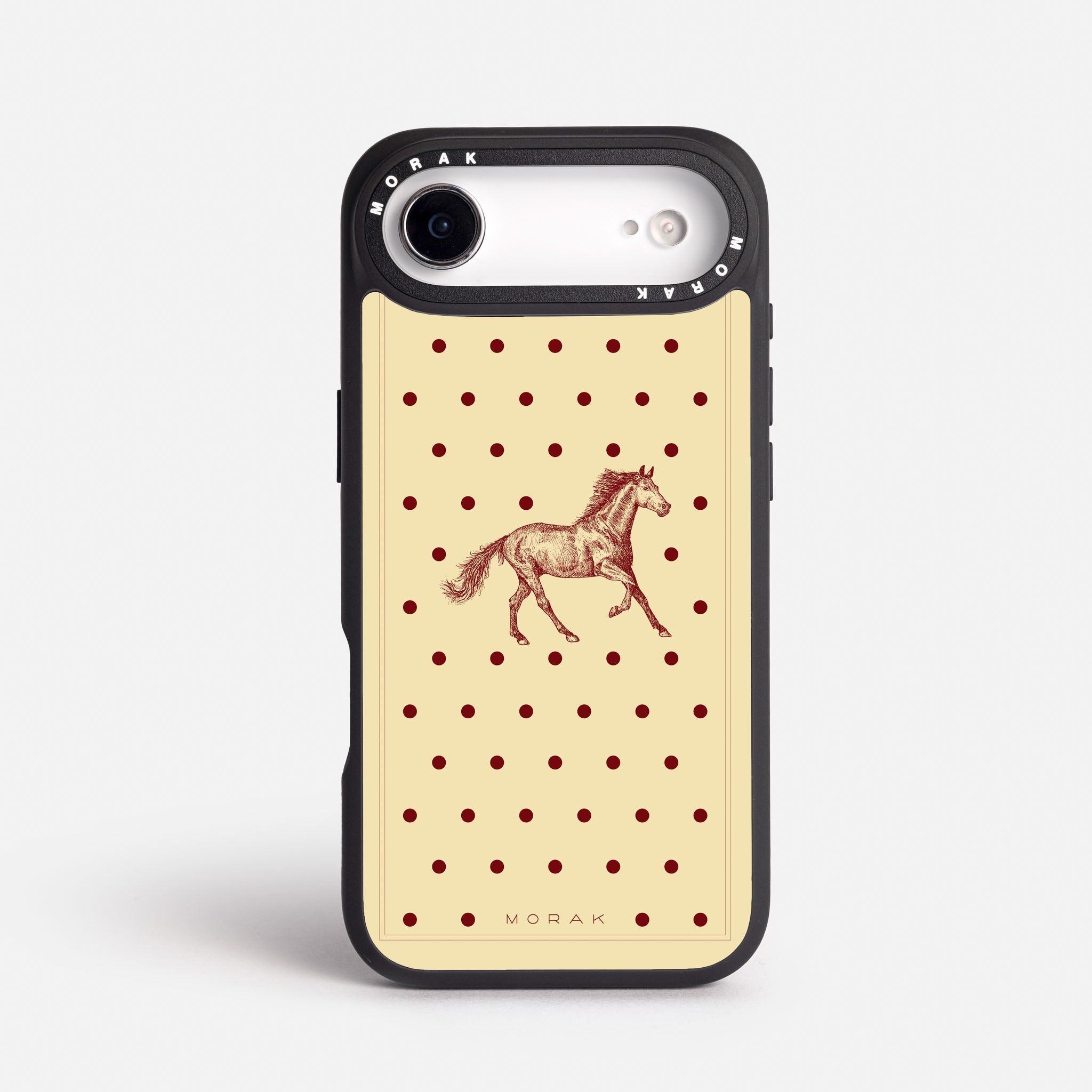 Case Horse Dots - Blanco Premium – Protección antigolpe | Diseño colombiano | Morak