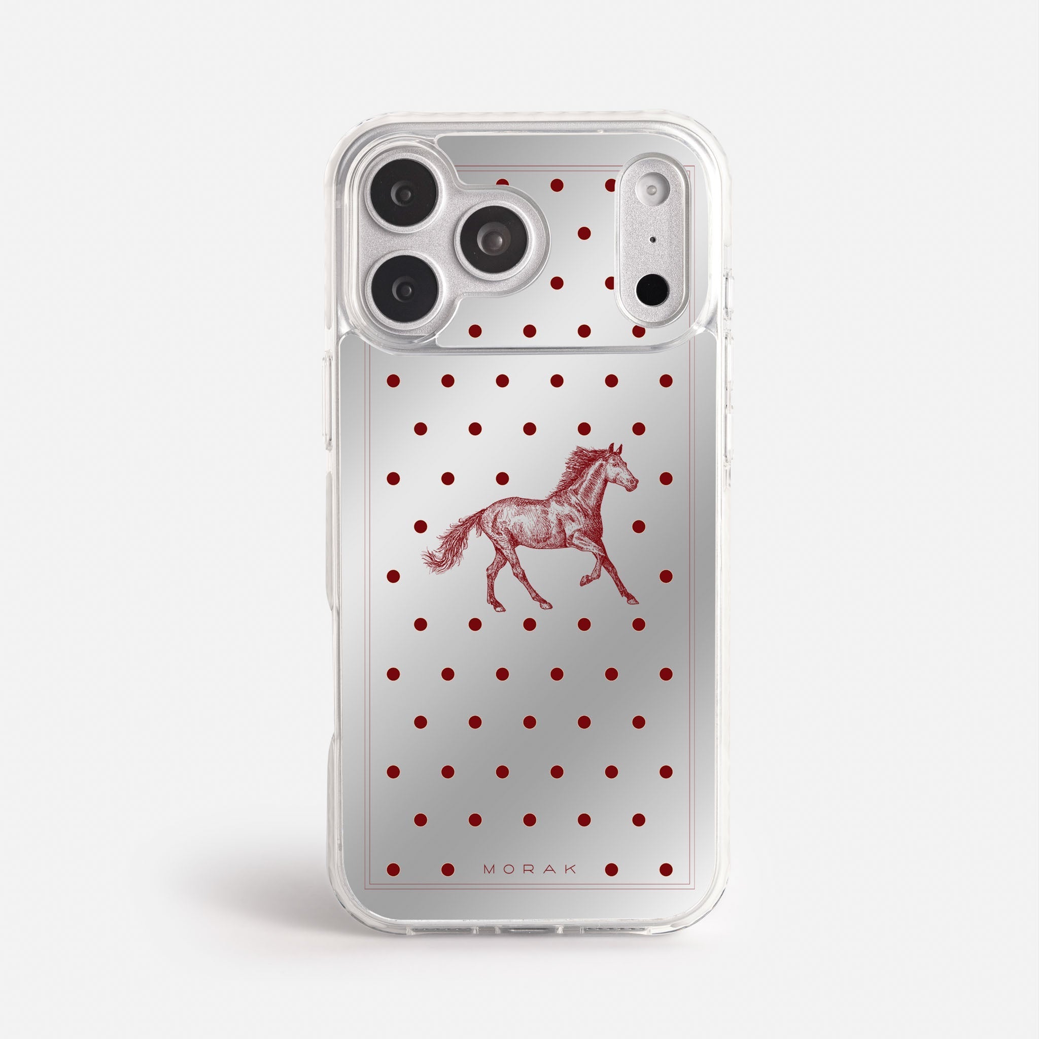 Case Horse Dots - Espejo Premium – Protección antigolpe | Diseño colombiano | Morak