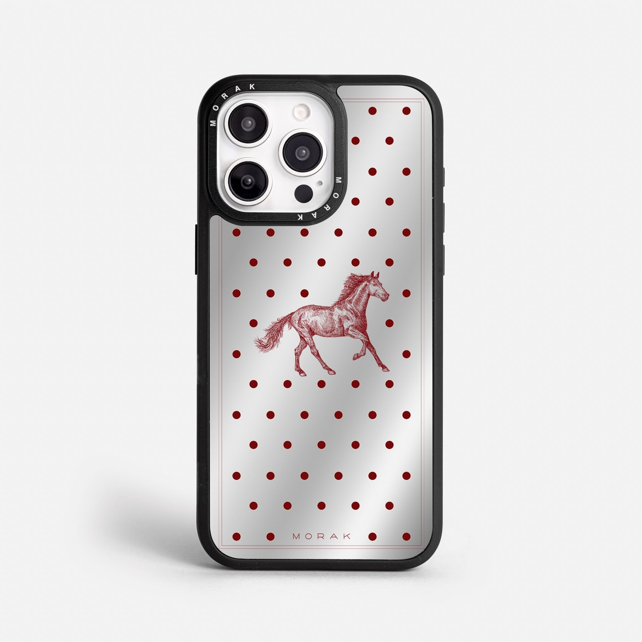 Case Horse Dots - Espejo Premium – Protección antigolpe | Diseño colombiano | Morak