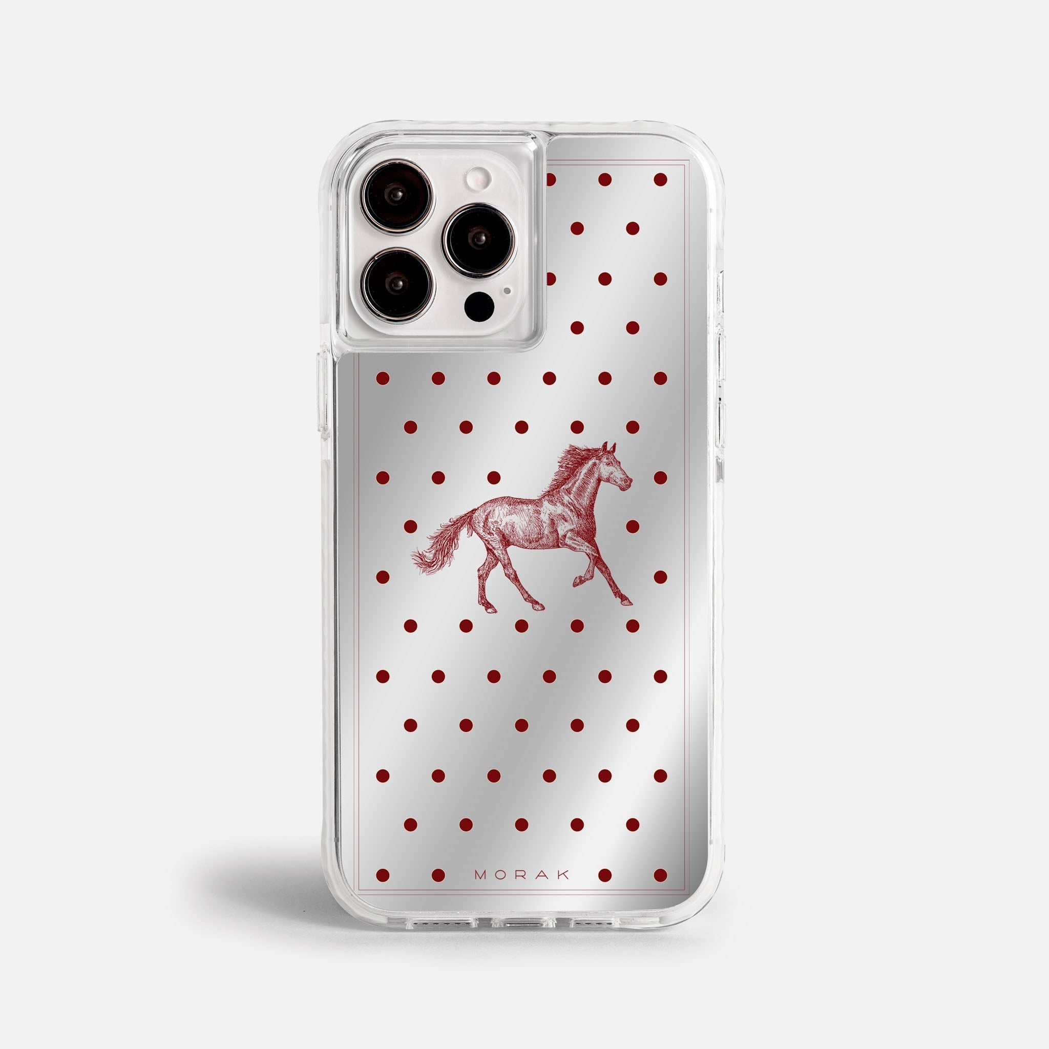 Case Horse Dots - Espejo Premium – Protección antigolpe | Diseño colombiano | Morak