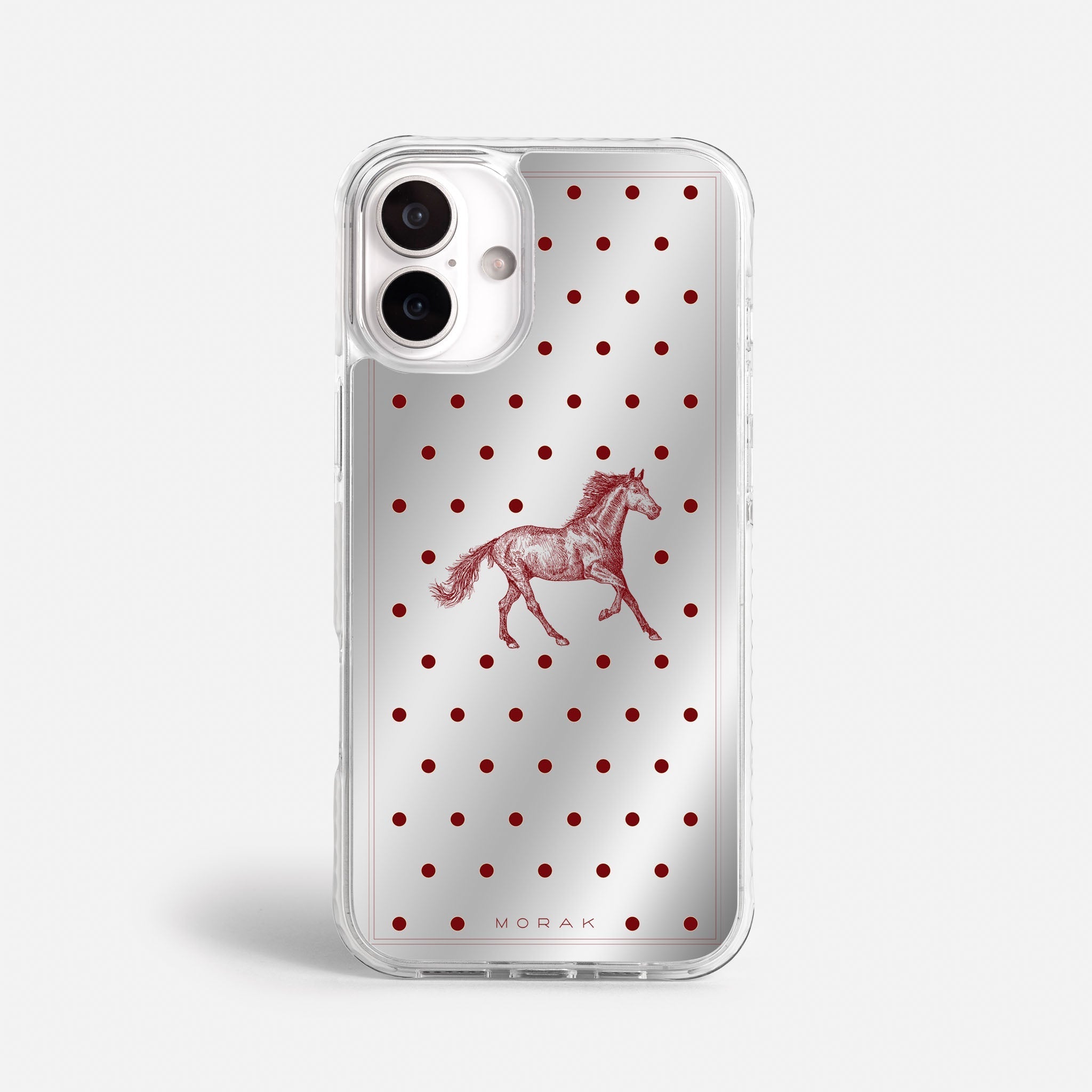 Case Horse Dots - Espejo Premium – Protección antigolpe | Diseño colombiano | Morak