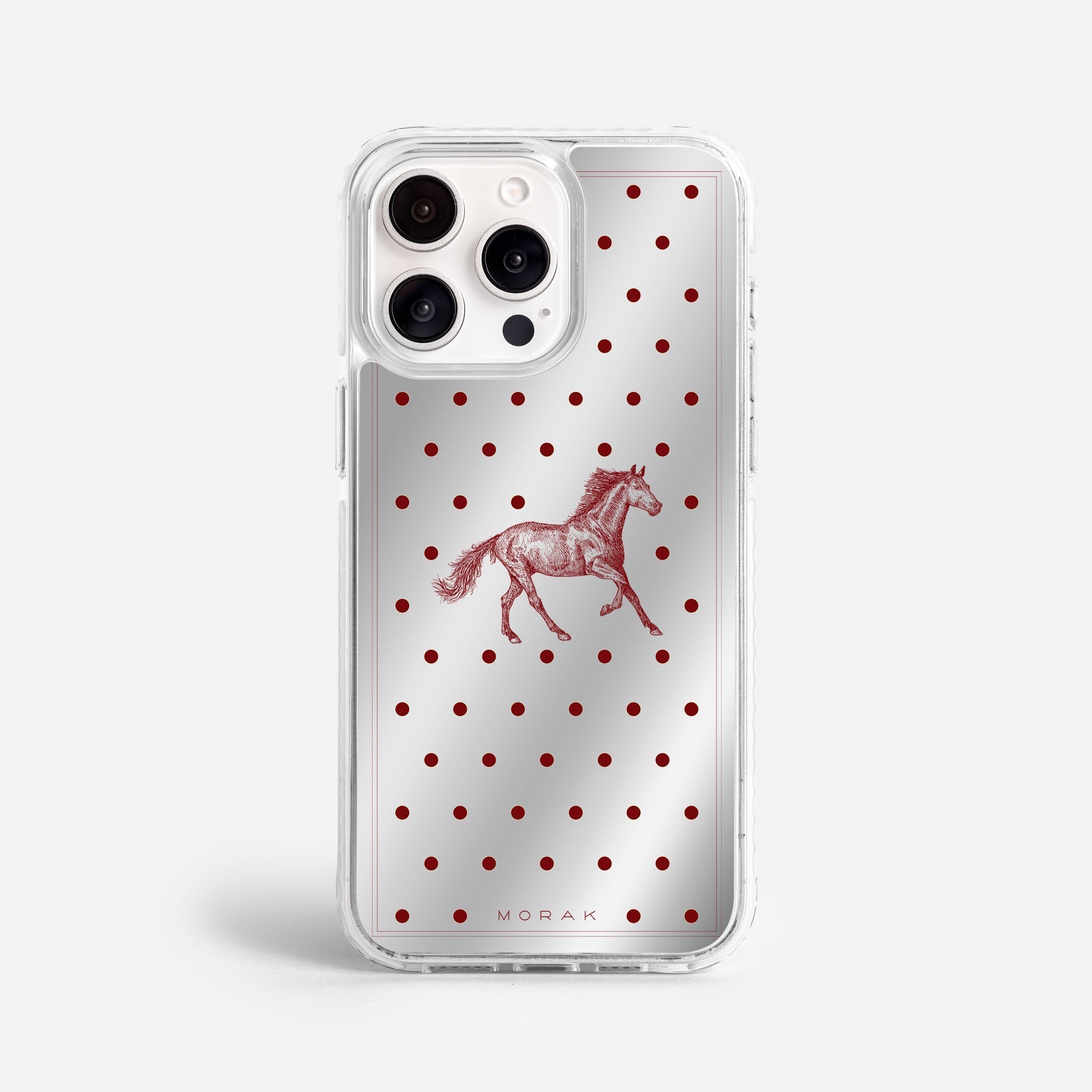Case Horse Dots - Espejo Premium – Protección antigolpe | Diseño colombiano | Morak