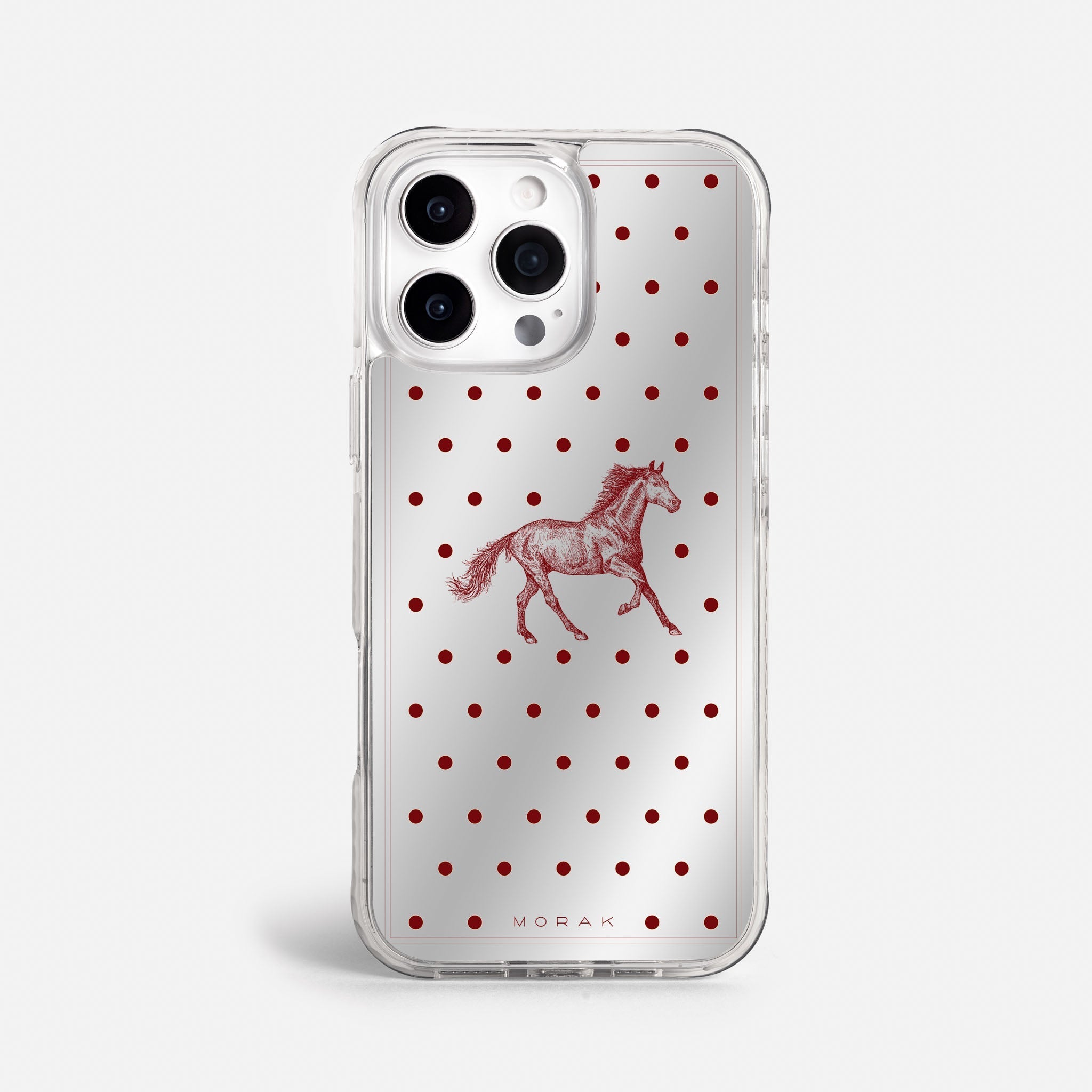 Case Horse Dots - Espejo Premium – Protección antigolpe | Diseño colombiano | Morak