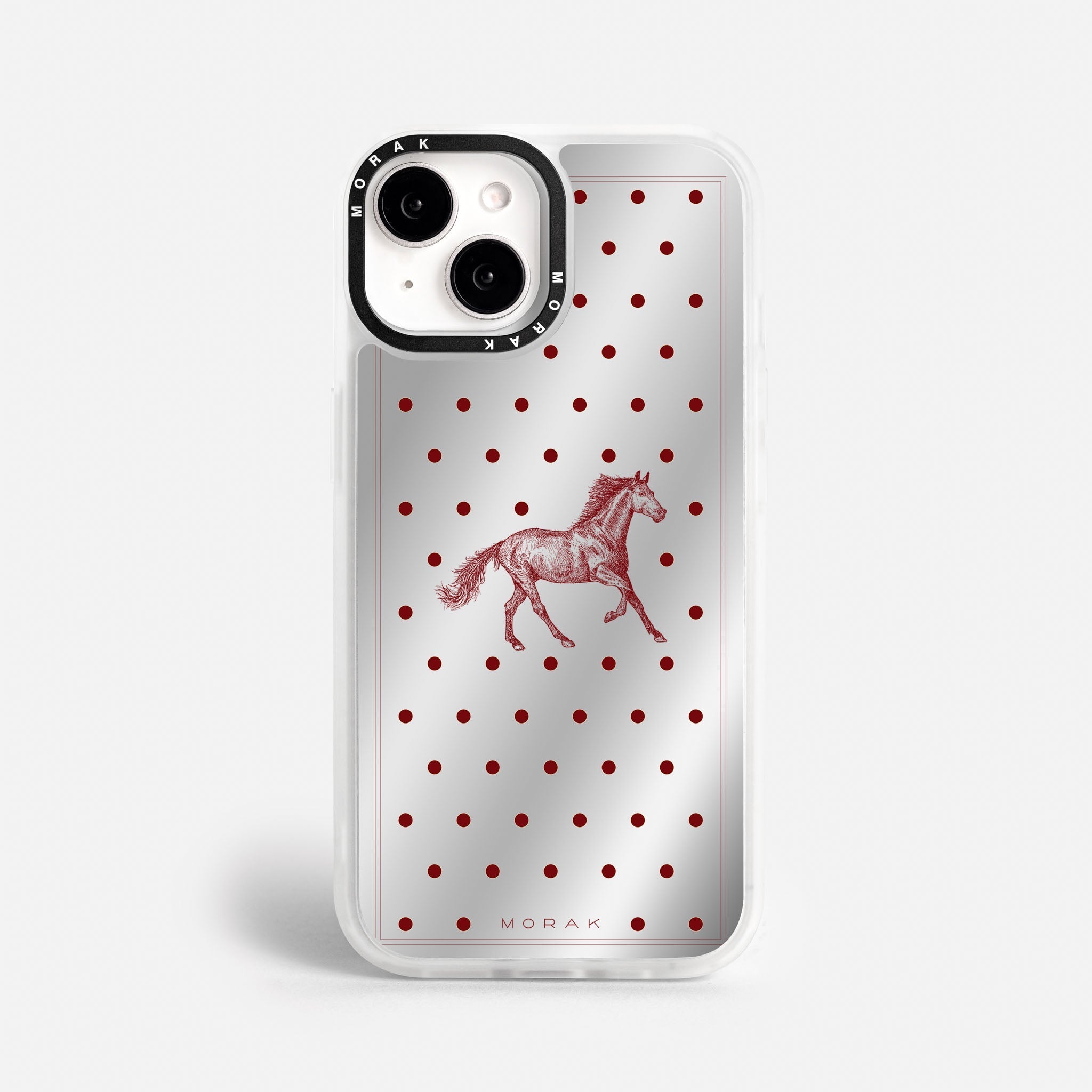 Case Horse Dots - Espejo Premium – Protección antigolpe | Diseño colombiano | Morak