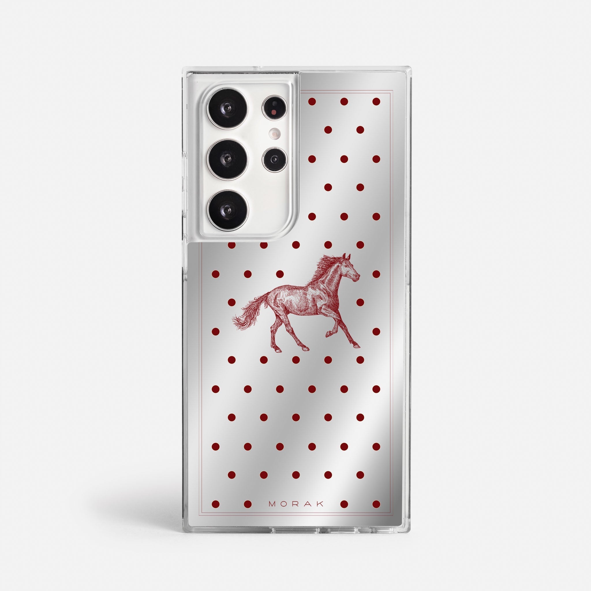 Case Horse Dots - Espejo Premium – Protección antigolpe | Diseño colombiano | Morak