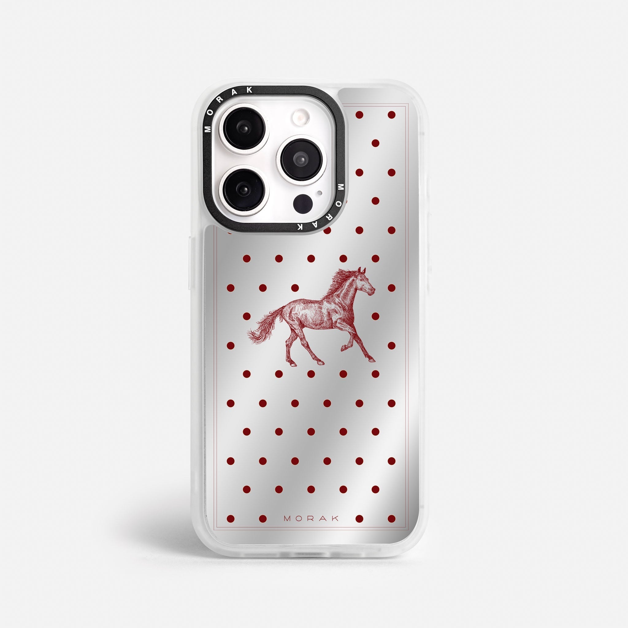 Case Horse Dots - Espejo Premium – Protección antigolpe | Diseño colombiano | Morak