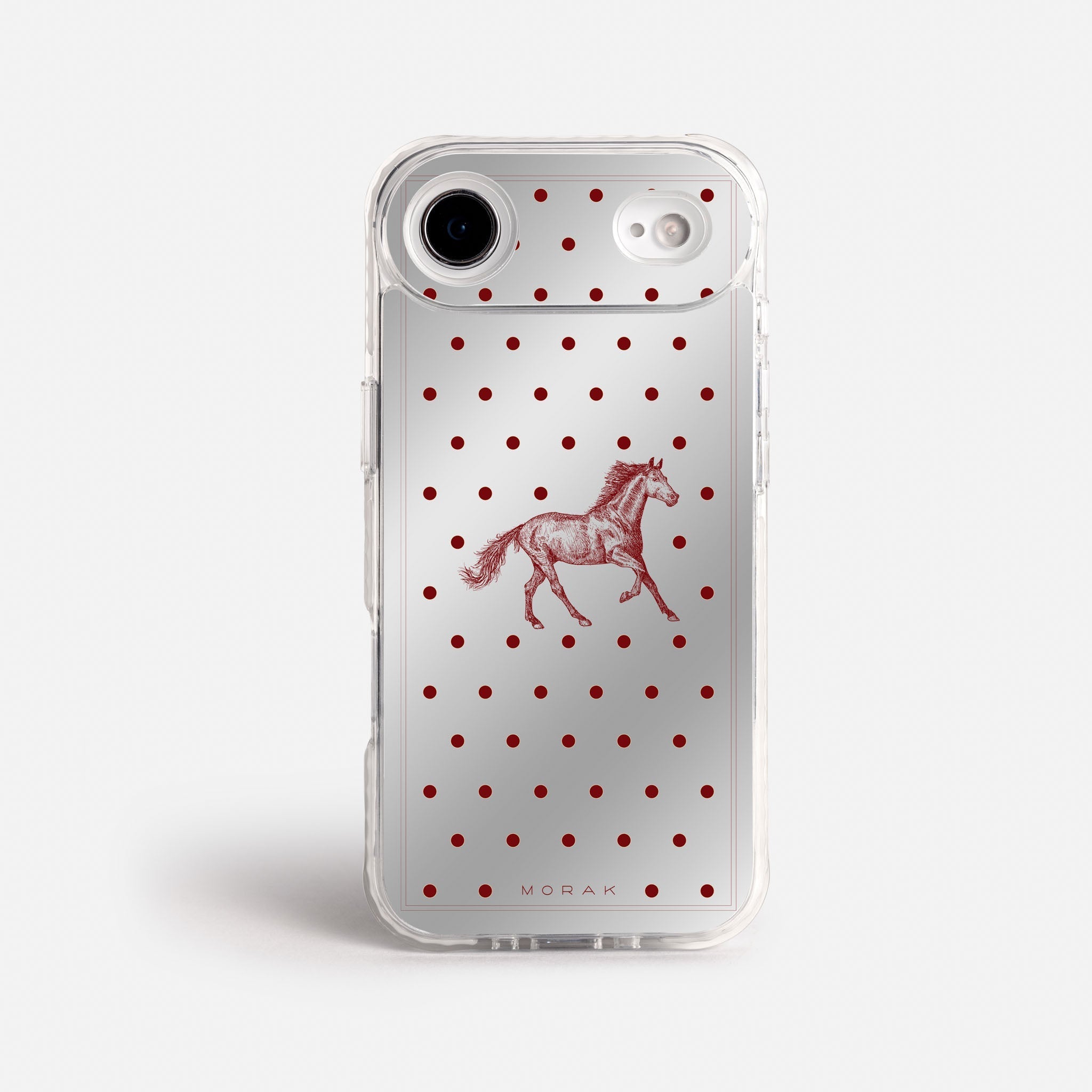 Case Horse Dots - Espejo Premium – Protección antigolpe | Diseño colombiano | Morak