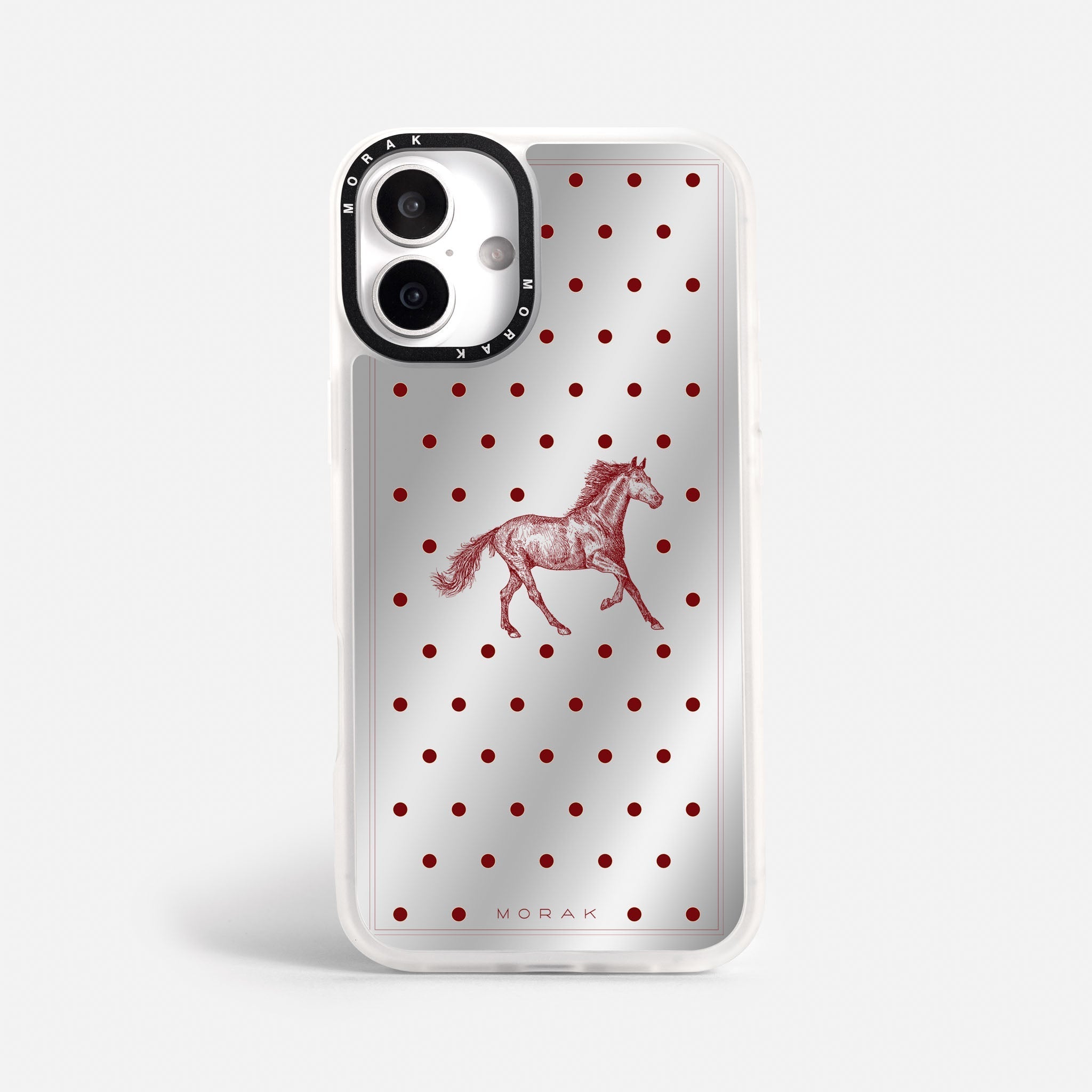 Case Horse Dots - Espejo Premium – Protección antigolpe | Diseño colombiano | Morak