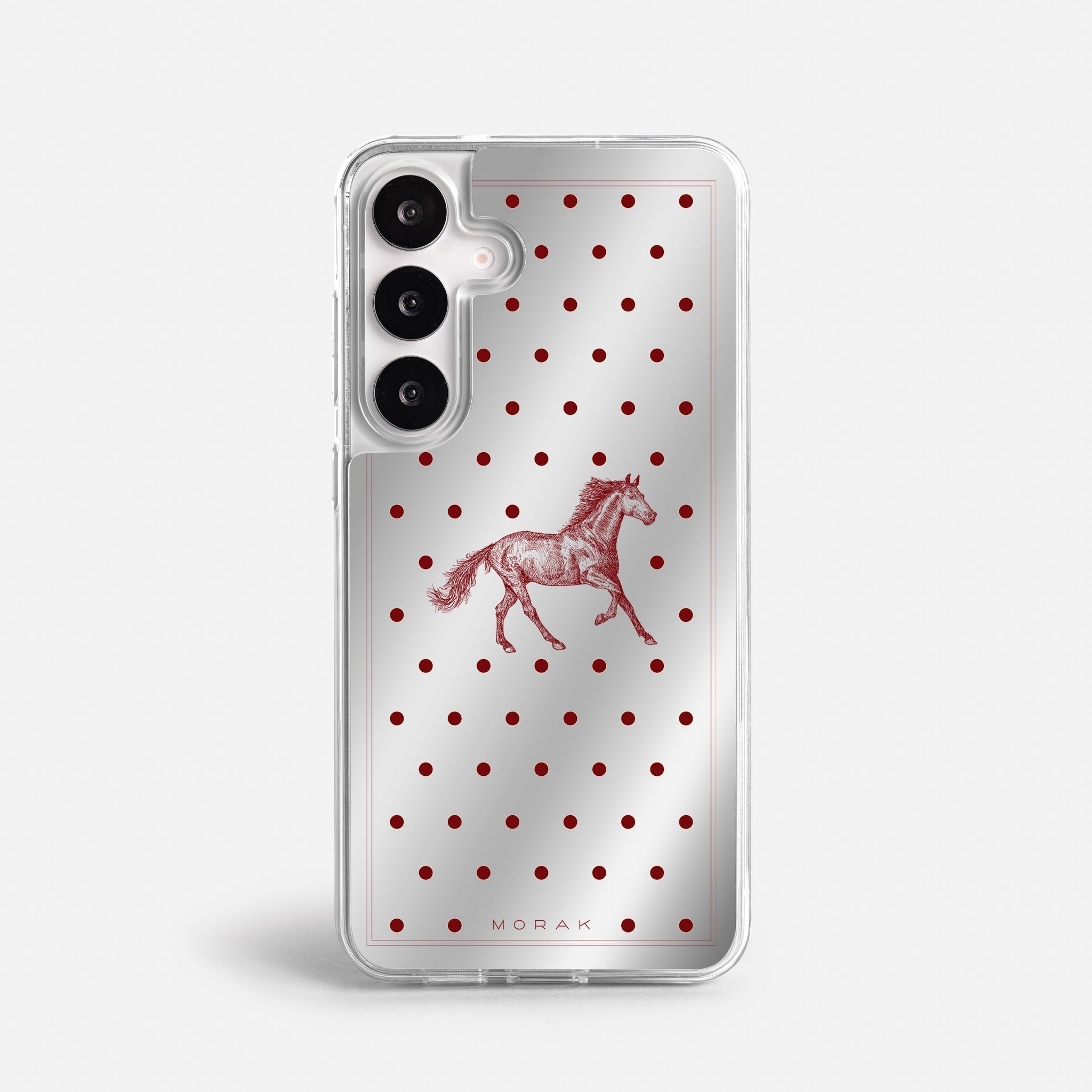 Case Horse Dots - Espejo Premium – Protección antigolpe | Diseño colombiano | Morak