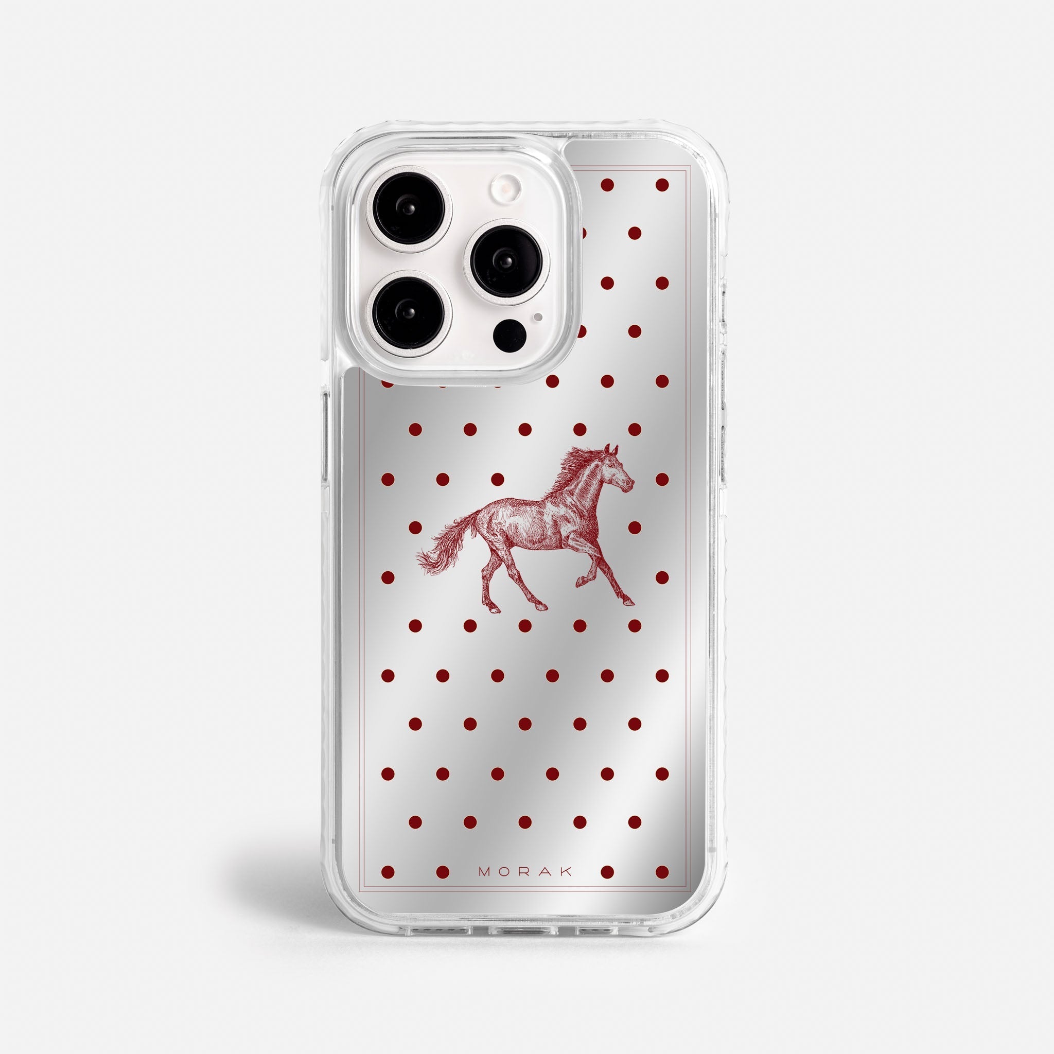 Case Horse Dots - Espejo Premium – Protección antigolpe | Diseño colombiano | Morak