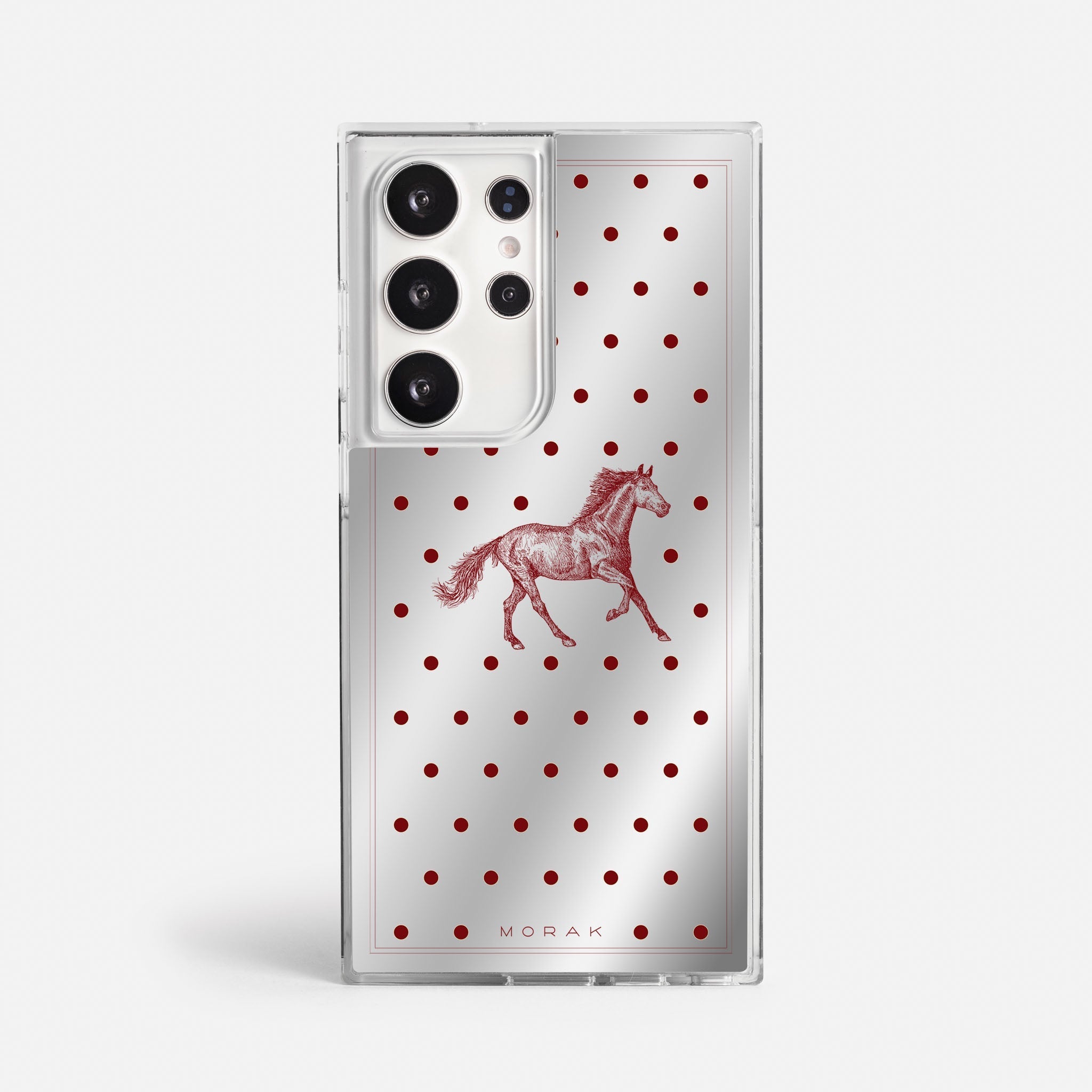 Case Horse Dots - Espejo Premium – Protección antigolpe | Diseño colombiano | Morak