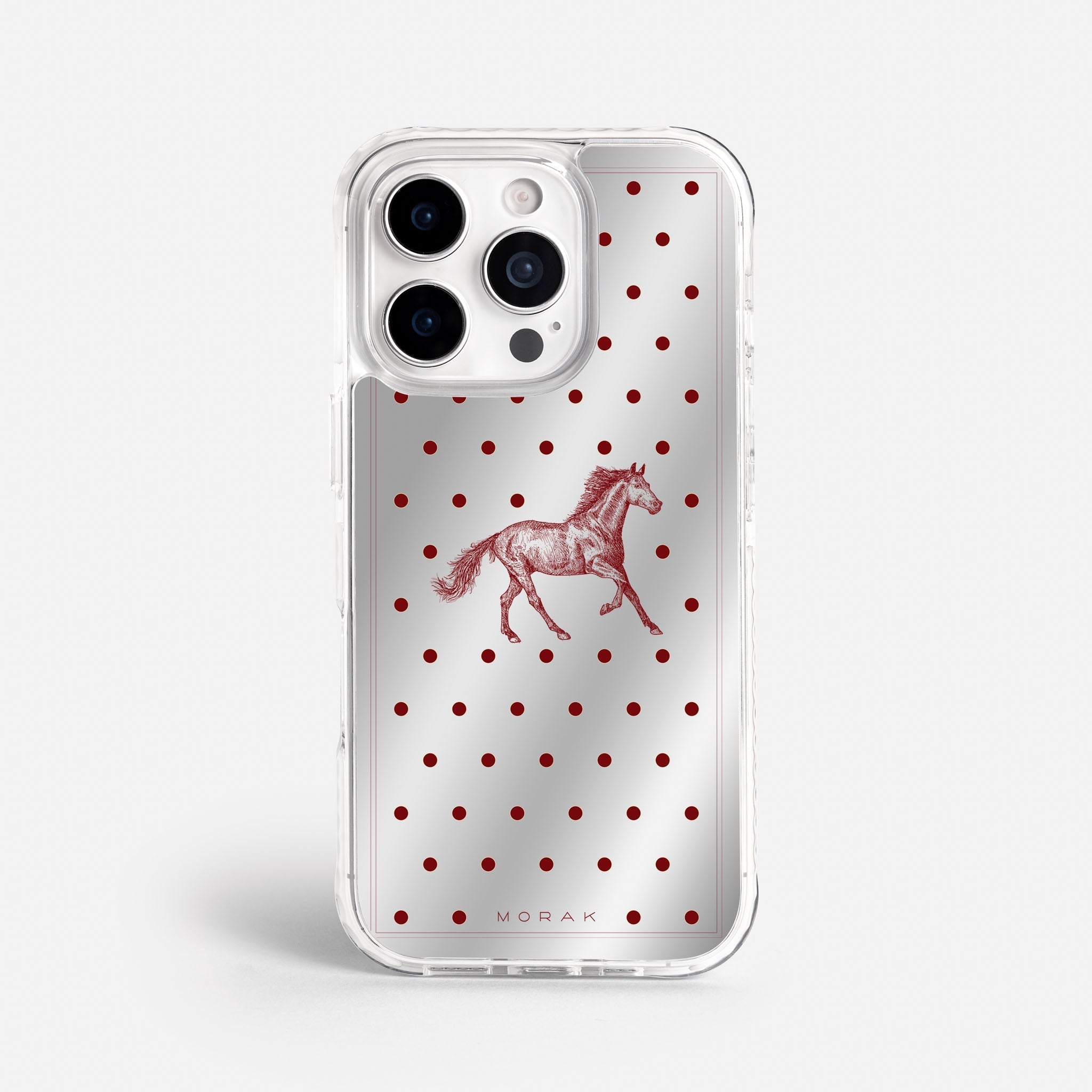 Case Horse Dots - Espejo Premium – Protección antigolpe | Diseño colombiano | Morak