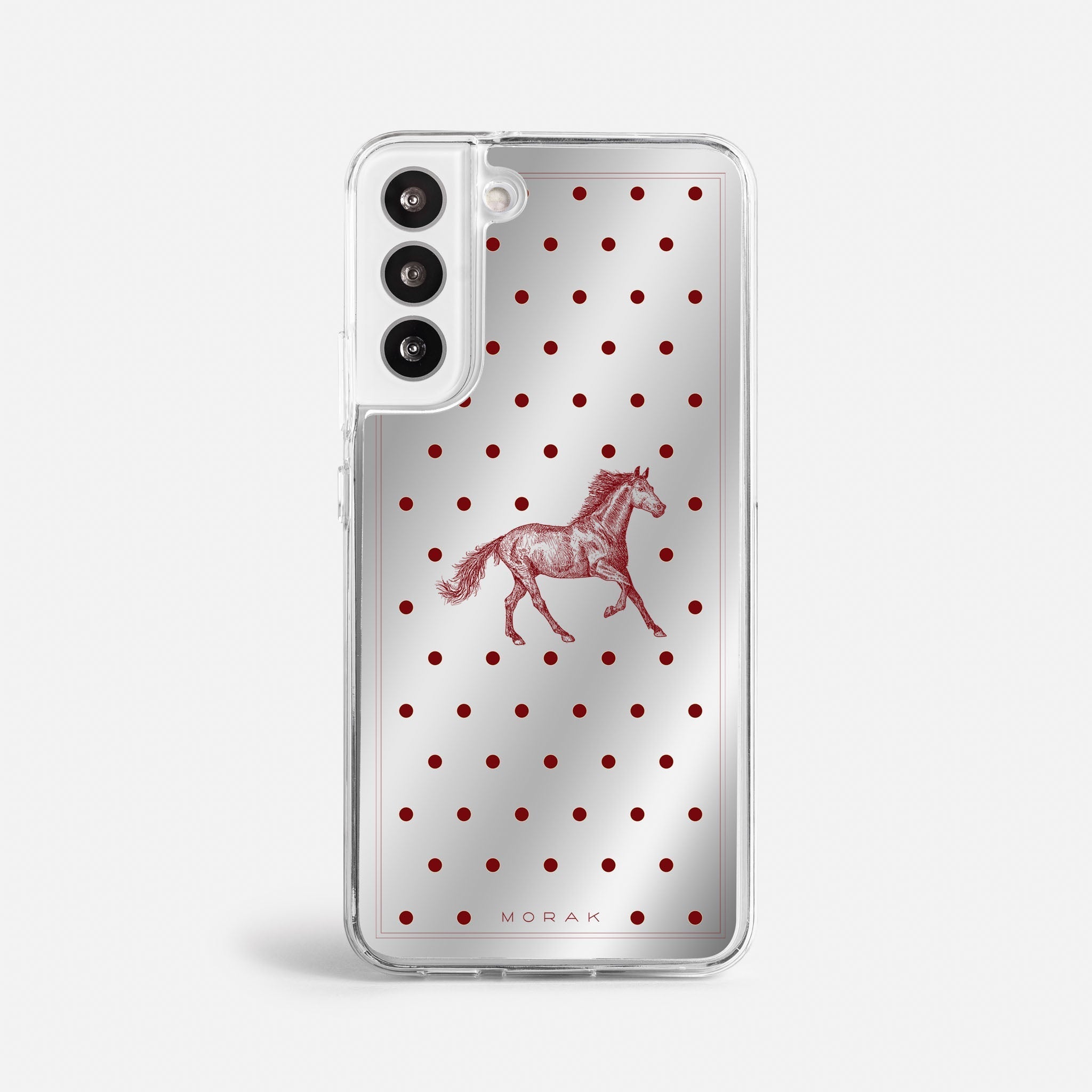 Case Horse Dots - Espejo Premium – Protección antigolpe | Diseño colombiano | Morak