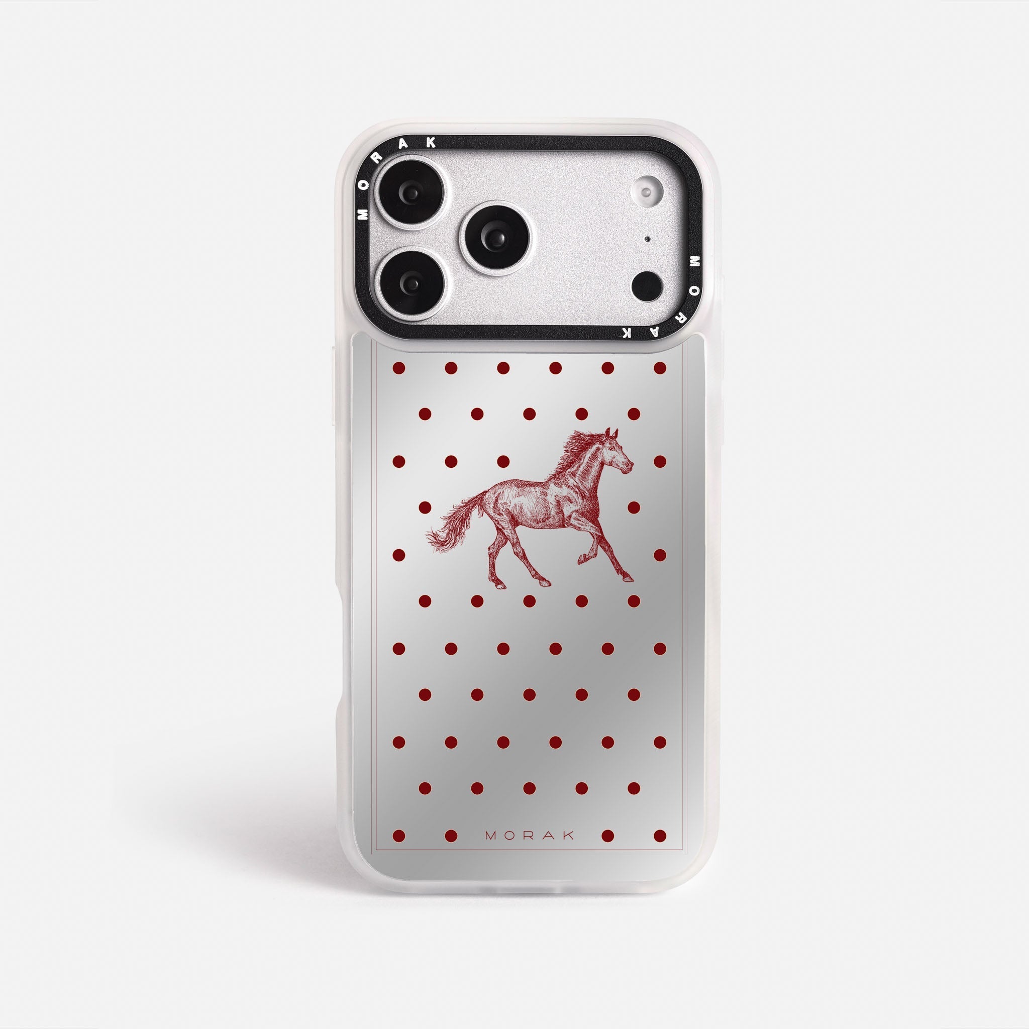 Case Horse Dots - Espejo Premium – Protección antigolpe | Diseño colombiano | Morak