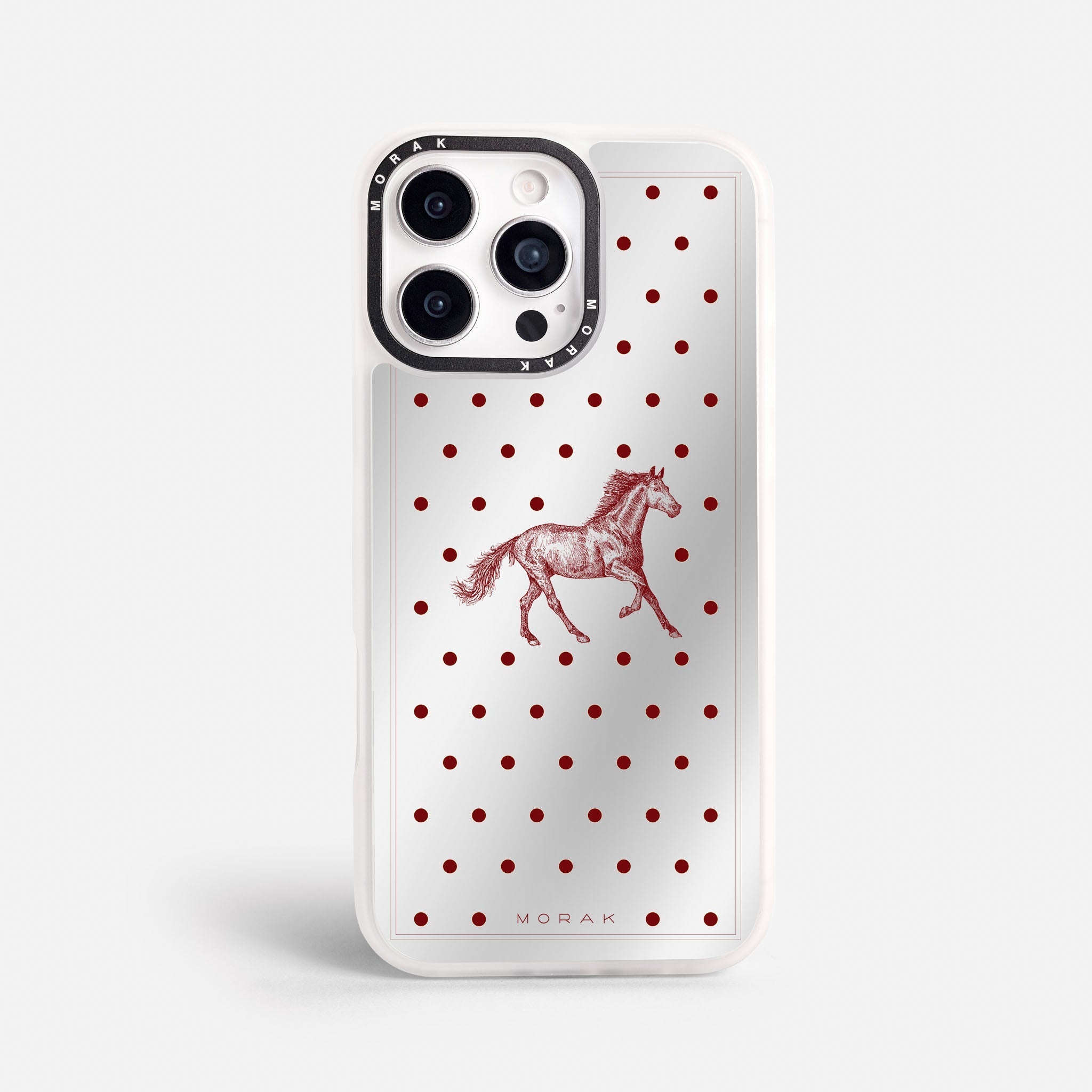 Case Horse Dots - Espejo Premium – Protección antigolpe | Diseño colombiano | Morak