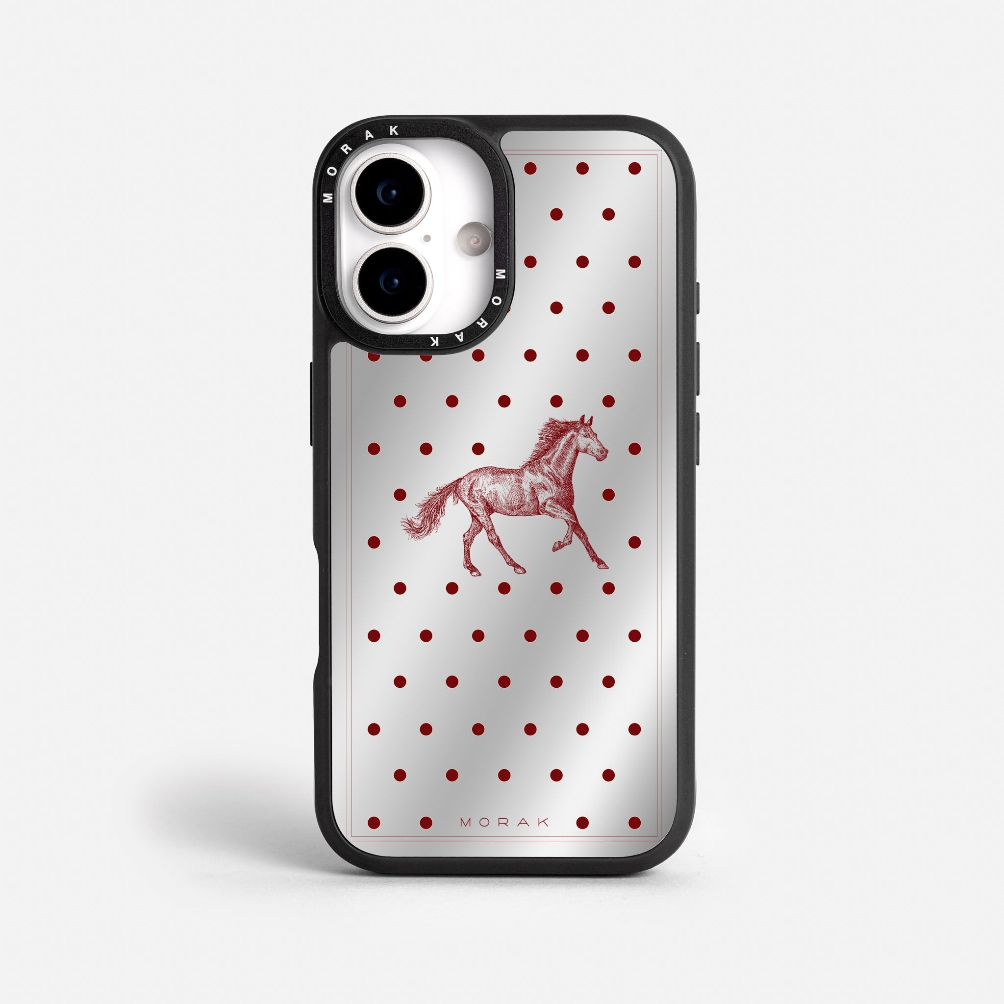 Case Horse Dots - Espejo Premium – Protección antigolpe | Diseño colombiano | Morak