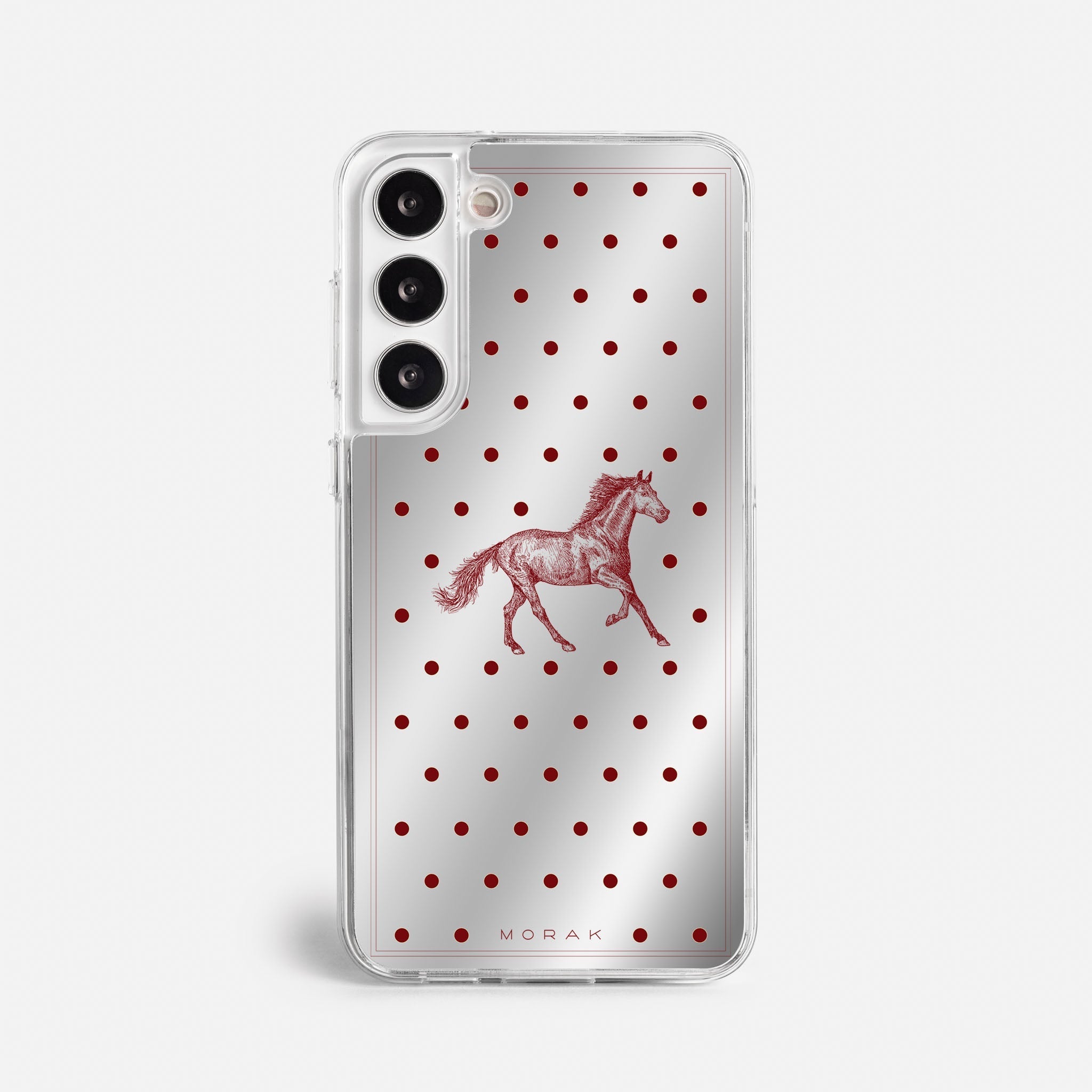 Case Horse Dots - Espejo Premium – Protección antigolpe | Diseño colombiano | Morak