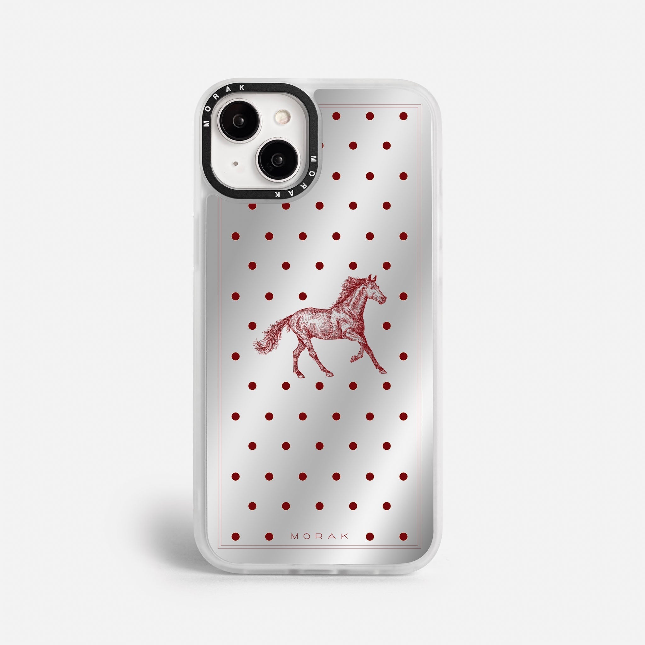 Case Horse Dots - Espejo Premium – Protección antigolpe | Diseño colombiano | Morak