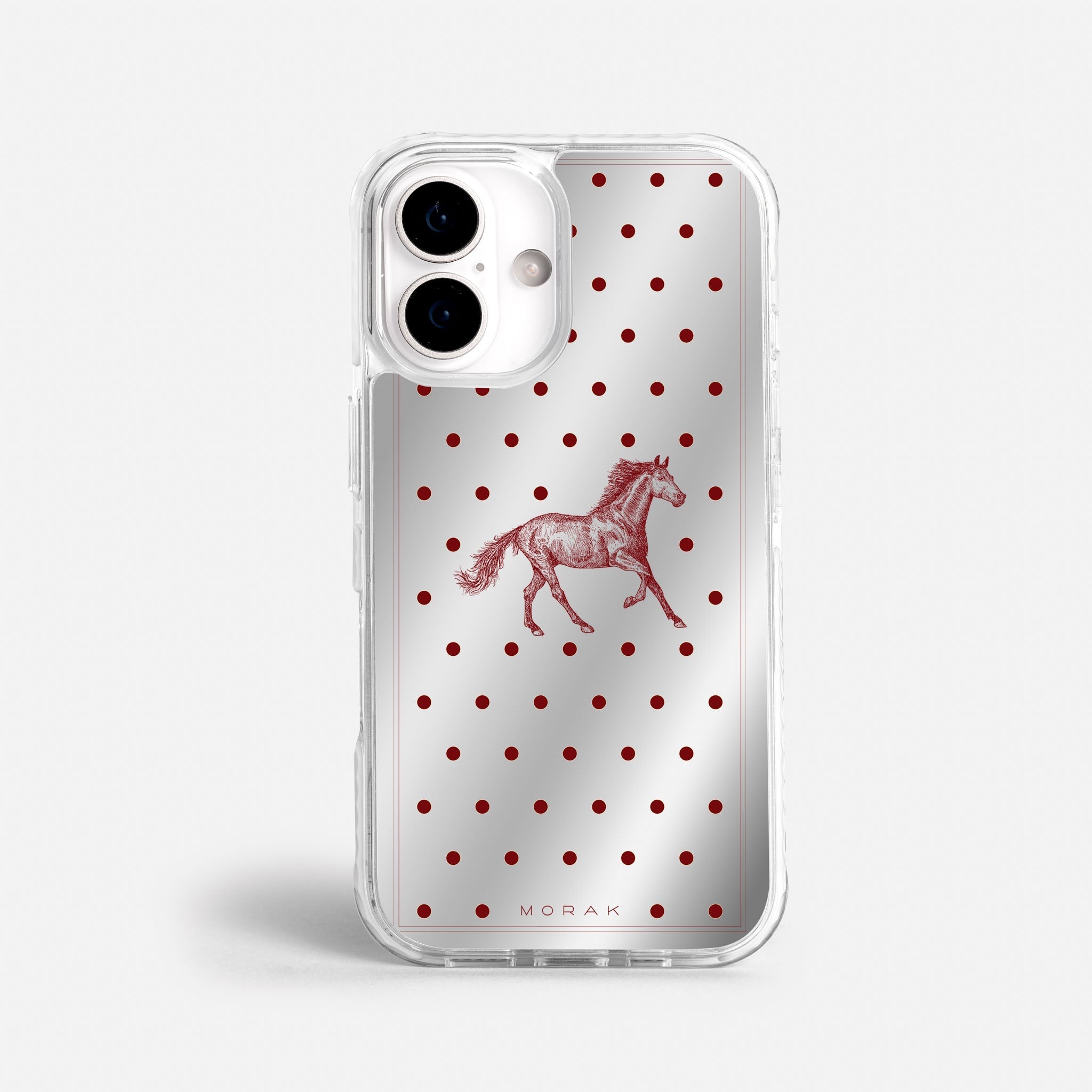 Case Horse Dots - Espejo Premium – Protección antigolpe | Diseño colombiano | Morak