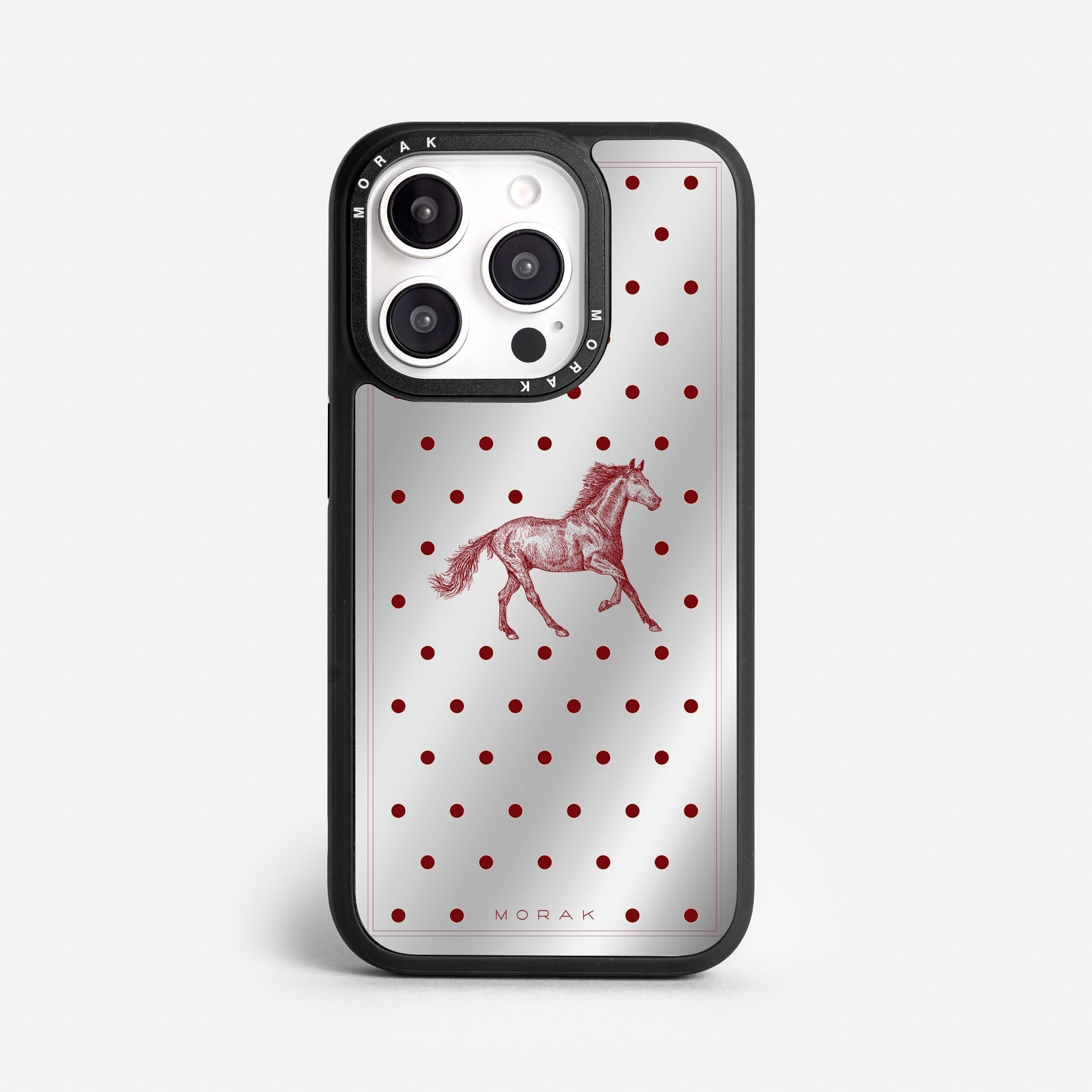 Case Horse Dots - Espejo Premium – Protección antigolpe | Diseño colombiano | Morak