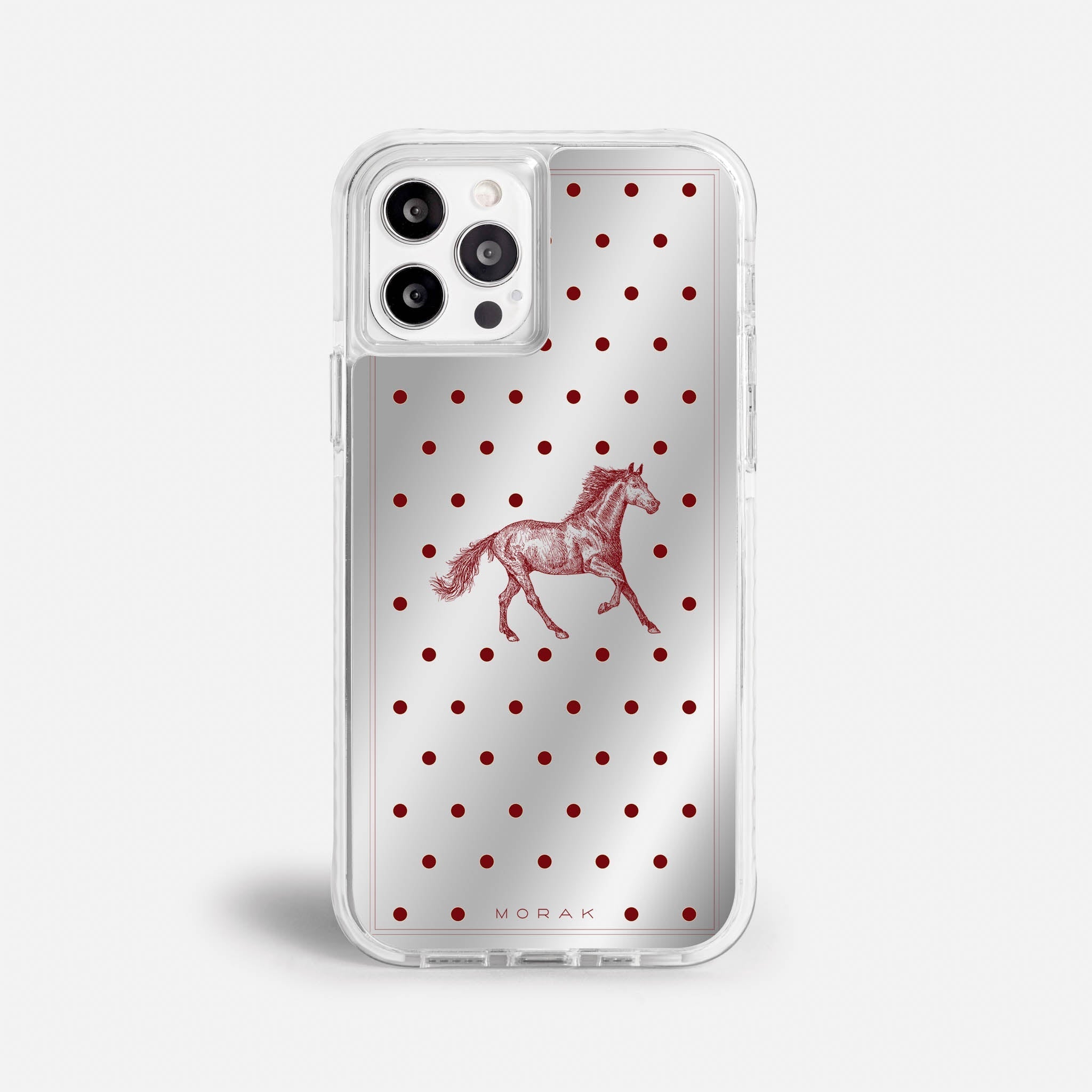 Case Horse Dots - Espejo Premium – Protección antigolpe | Diseño colombiano | Morak