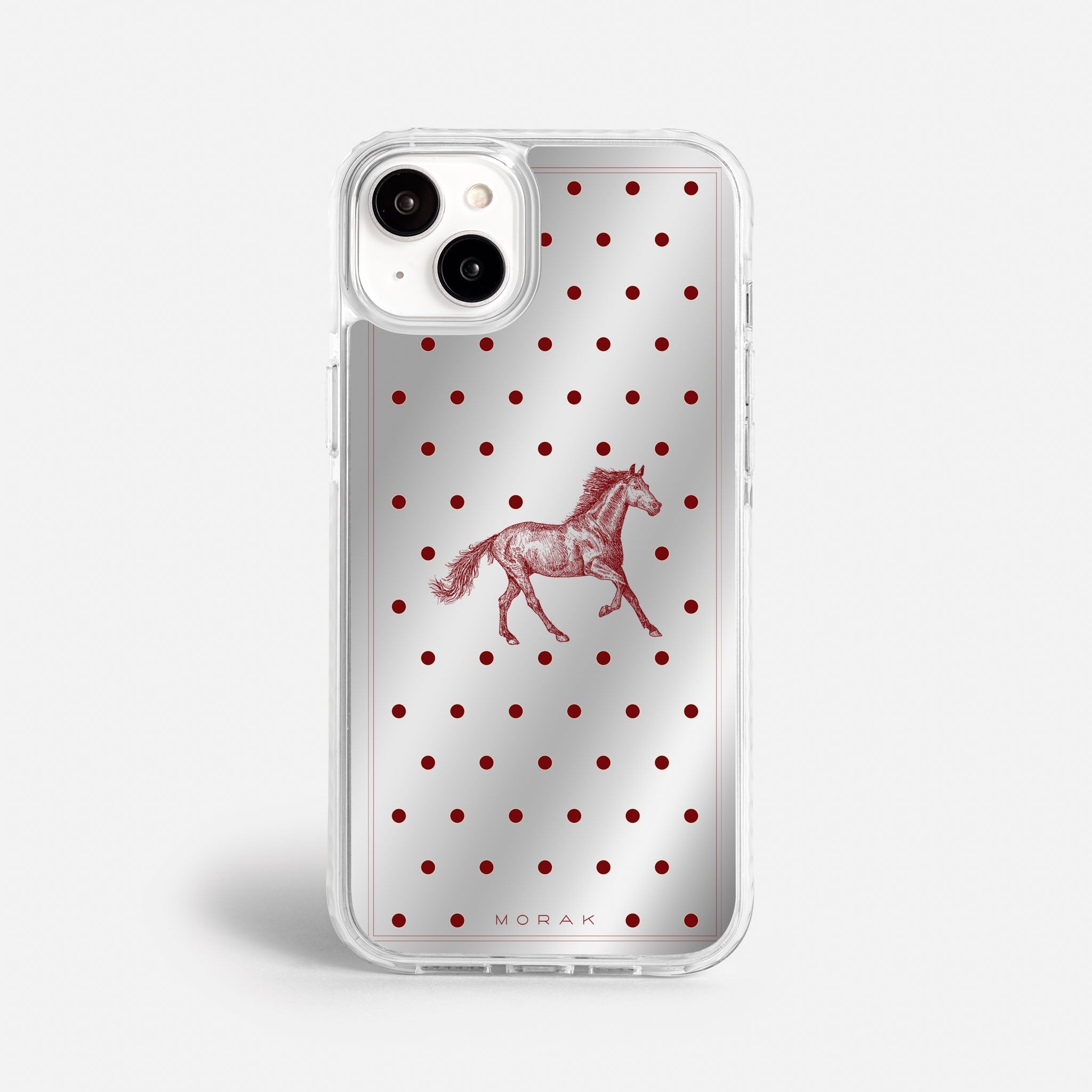 Case Horse Dots - Espejo Premium – Protección antigolpe | Diseño colombiano | Morak