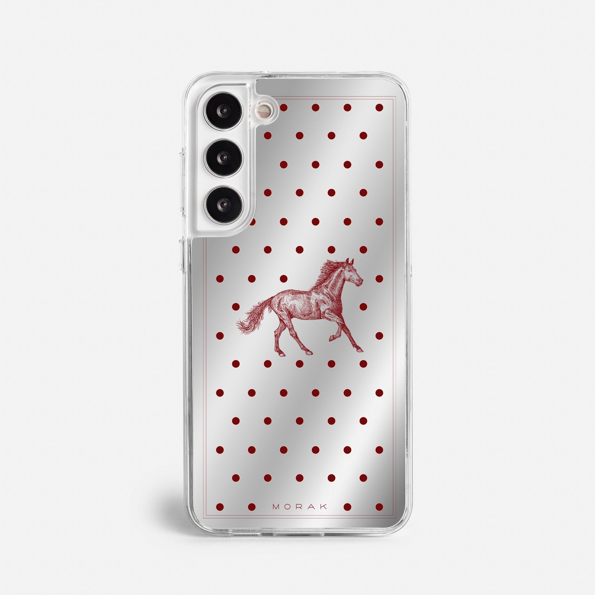 Case Horse Dots - Espejo Premium – Protección antigolpe | Diseño colombiano | Morak