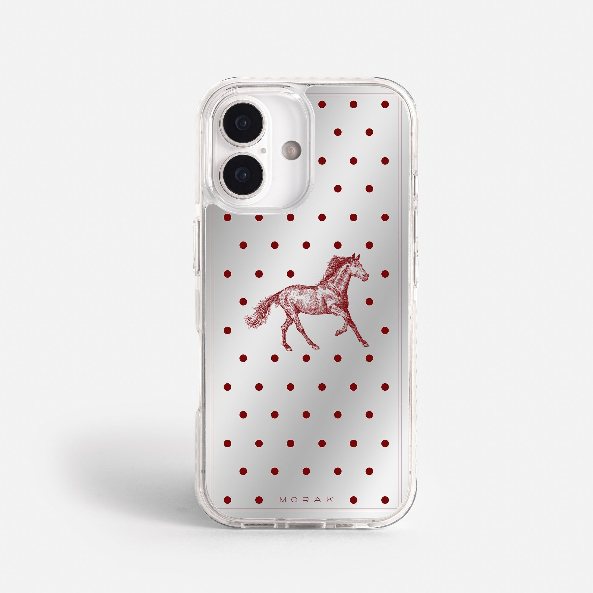 Case Horse Dots - Espejo Premium – Protección antigolpe | Diseño colombiano | Morak