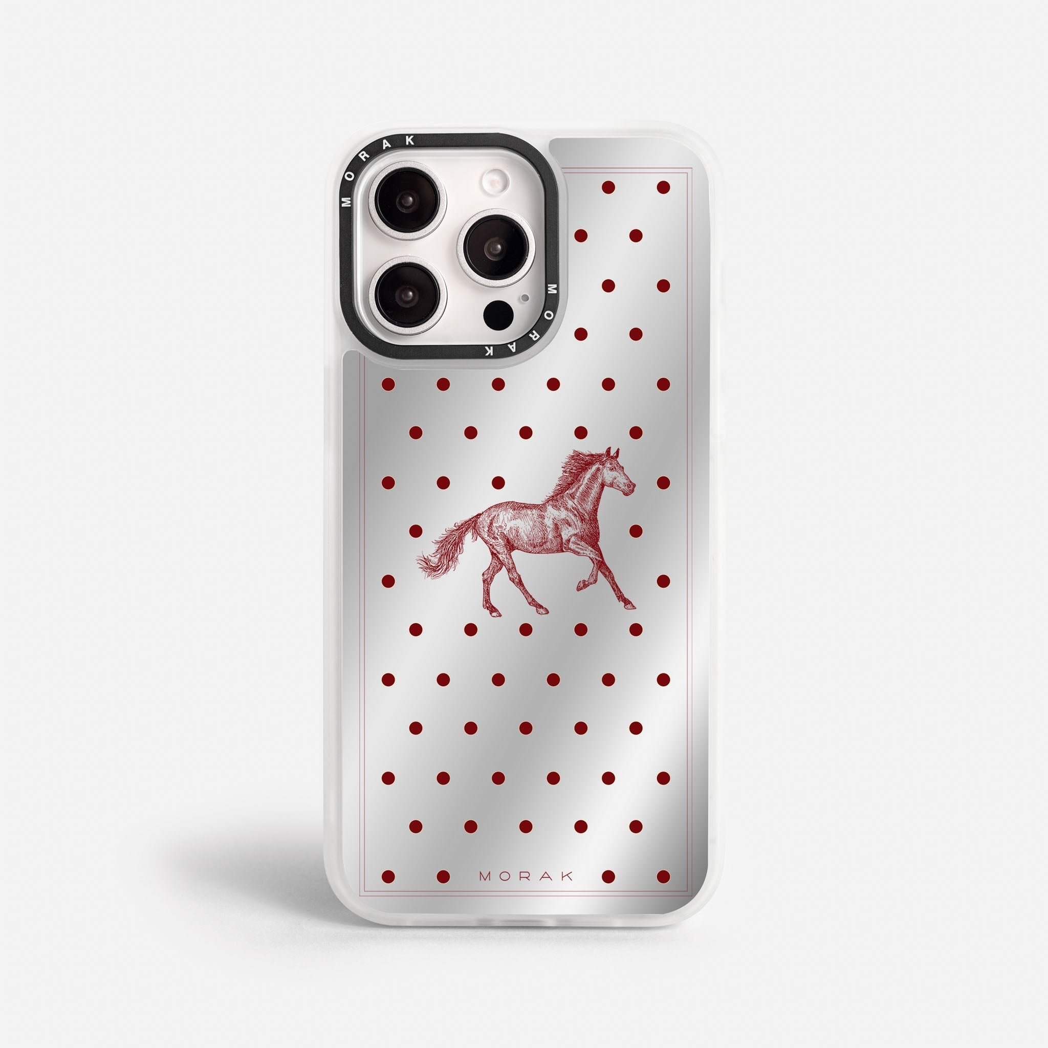 Case Horse Dots - Espejo Premium – Protección antigolpe | Diseño colombiano | Morak