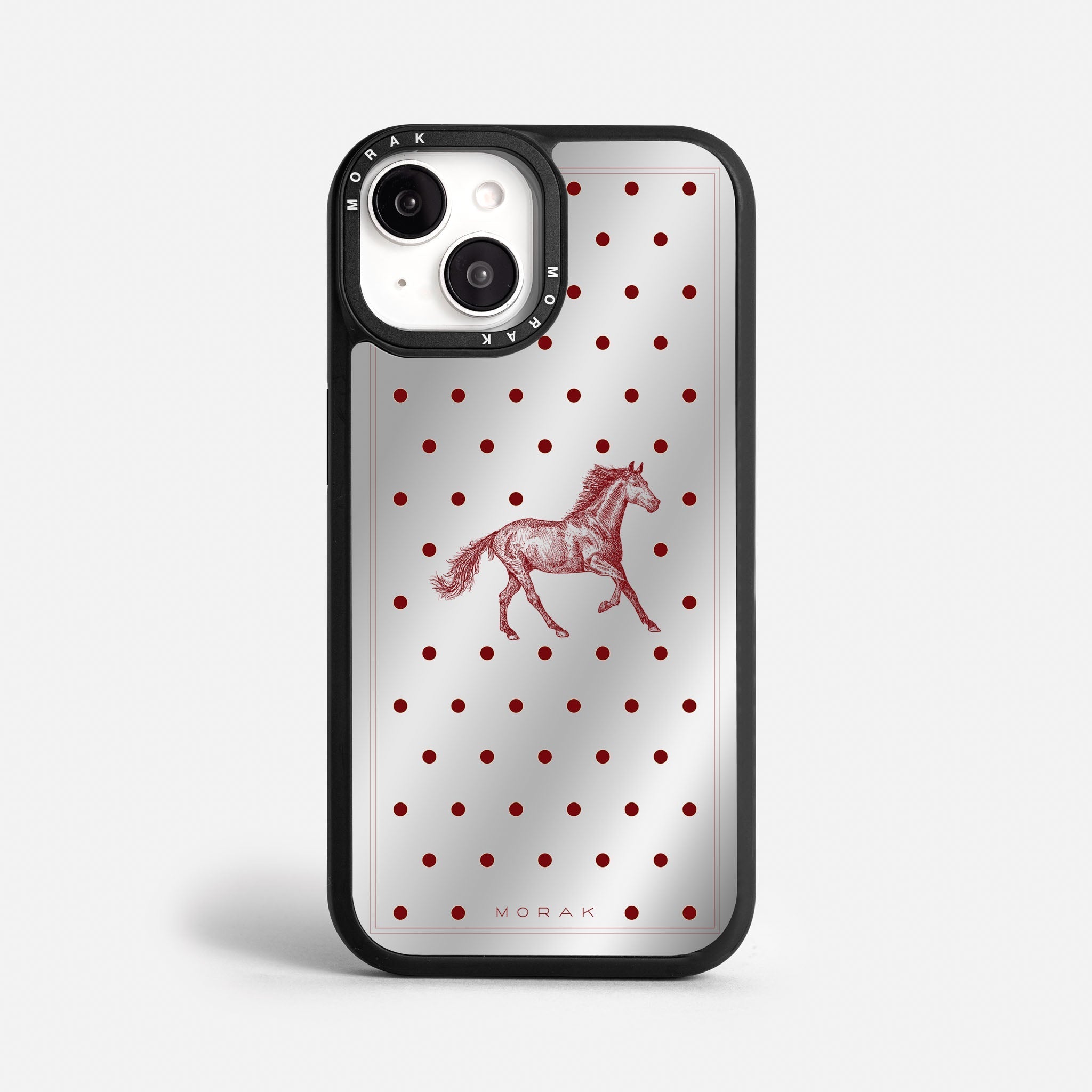 Case Horse Dots - Espejo Premium – Protección antigolpe | Diseño colombiano | Morak