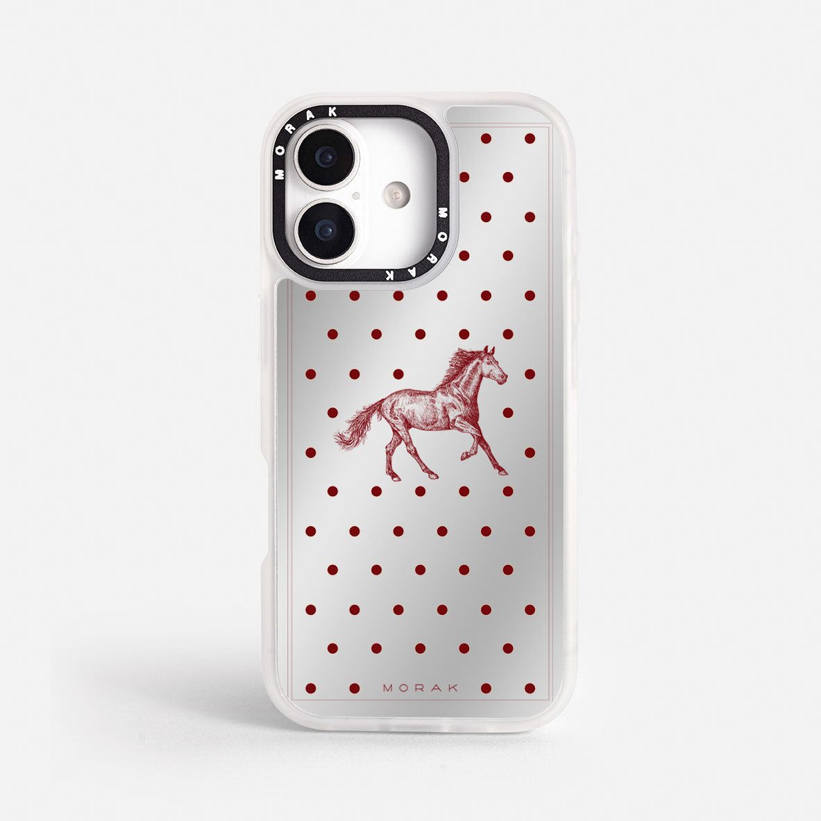 Case Horse Dots - Espejo Premium – Protección antigolpe | Diseño colombiano | Morak