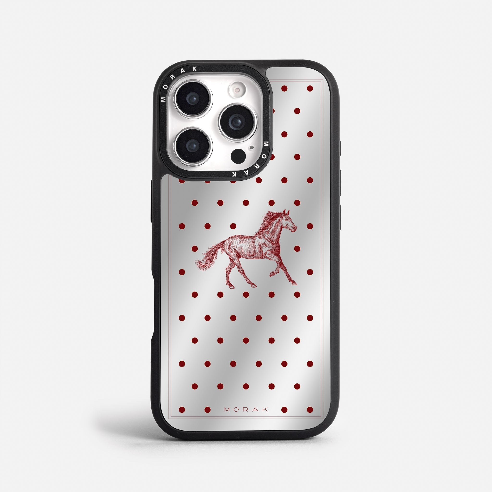 Case Horse Dots - Espejo Premium – Protección antigolpe | Diseño colombiano | Morak