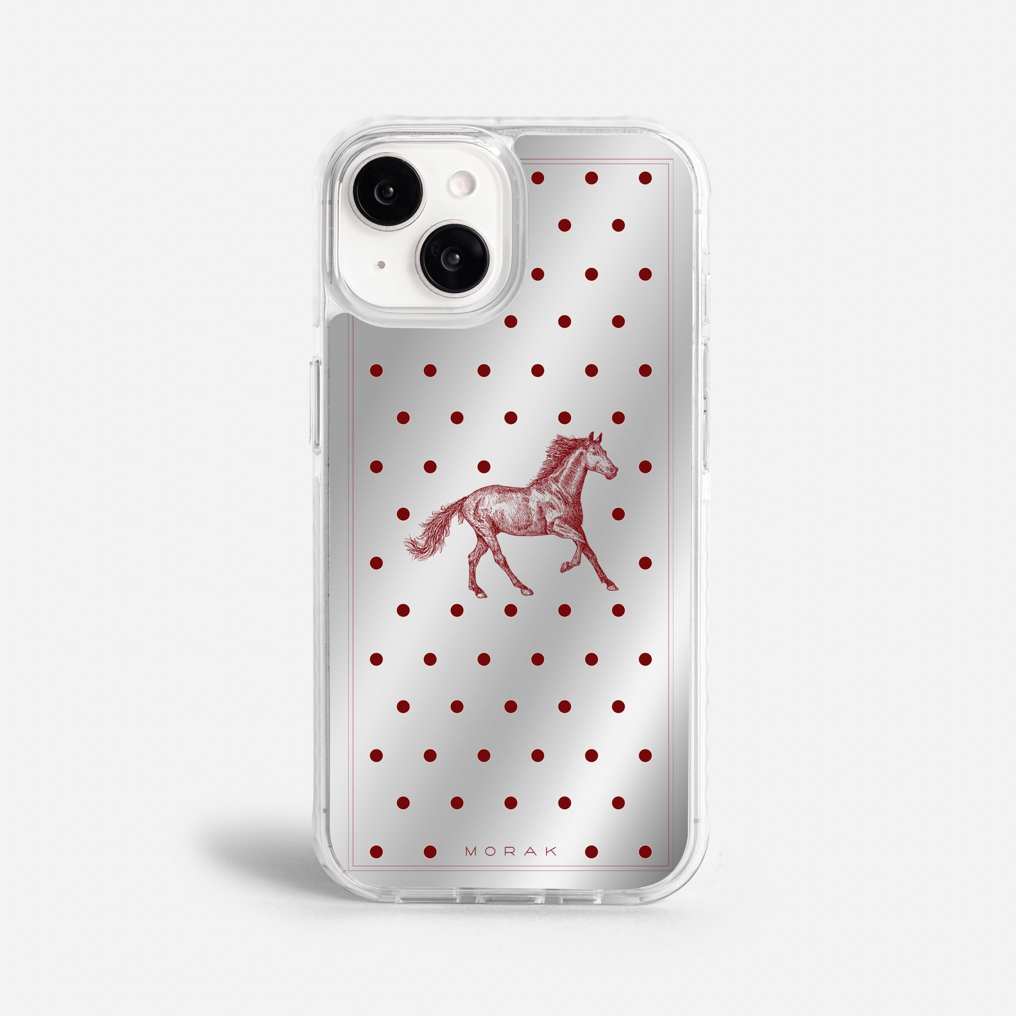 Case Horse Dots - Espejo Premium – Protección antigolpe | Diseño colombiano | Morak