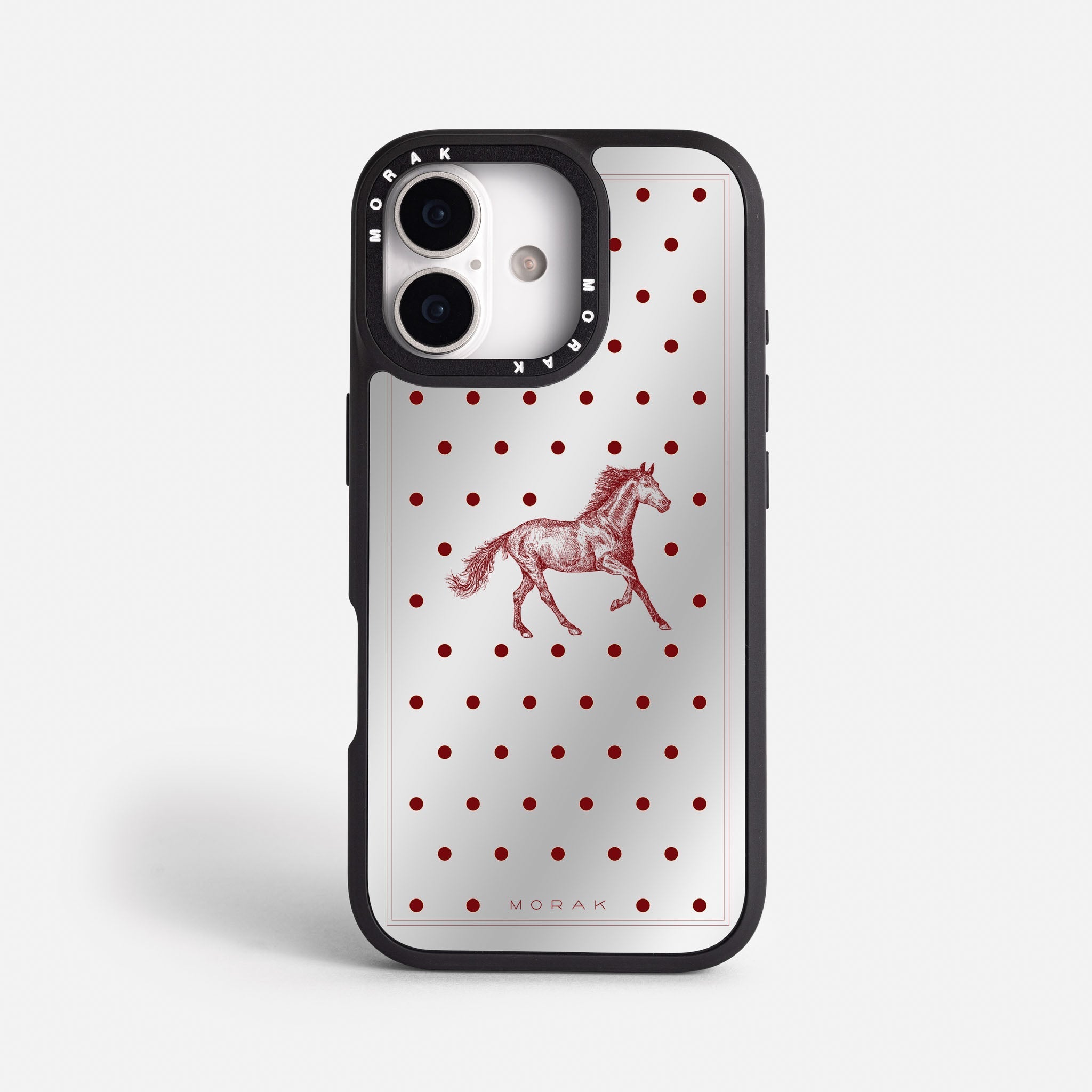 Case Horse Dots - Espejo Premium – Protección antigolpe | Diseño colombiano | Morak