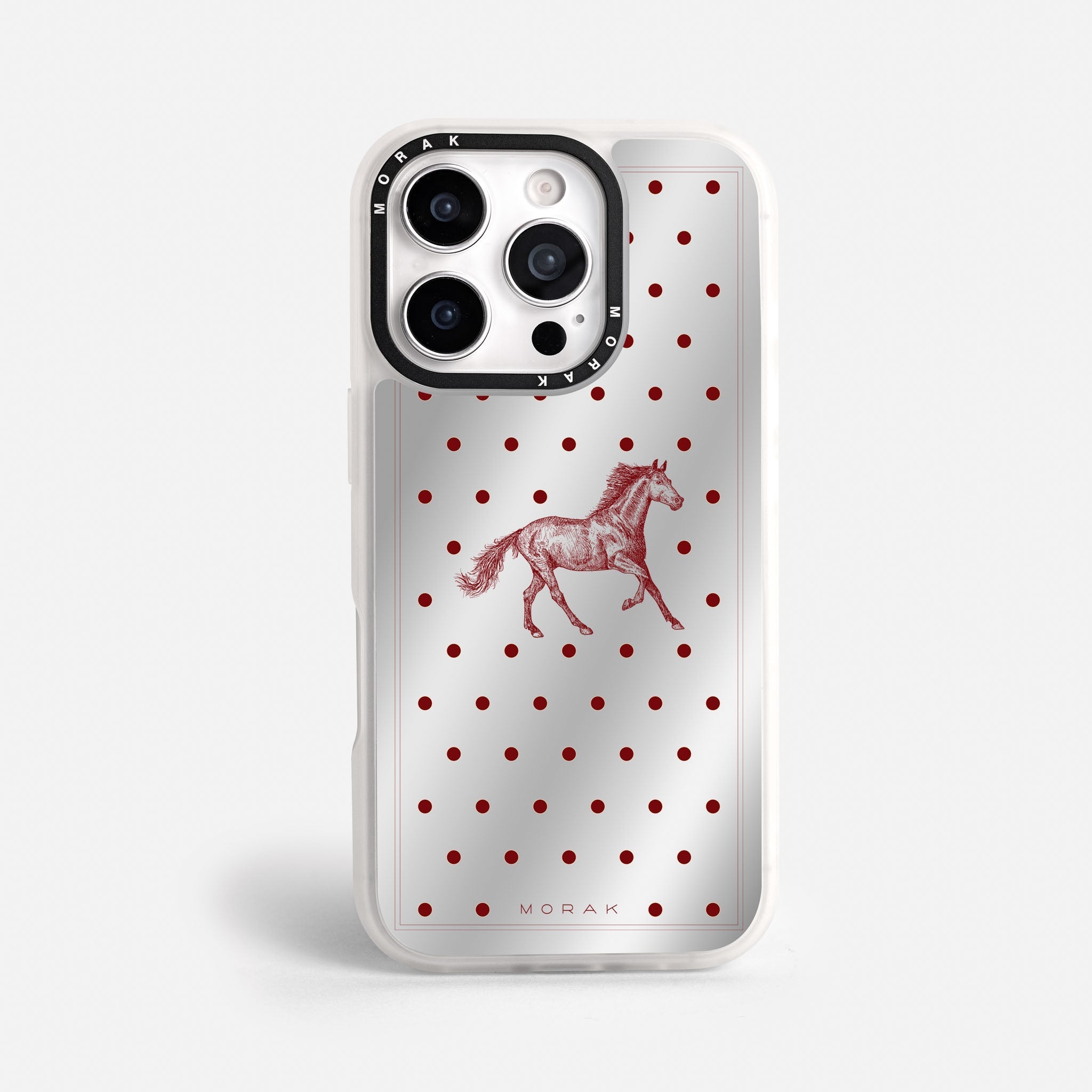 Case Horse Dots - Espejo Premium – Protección antigolpe | Diseño colombiano | Morak